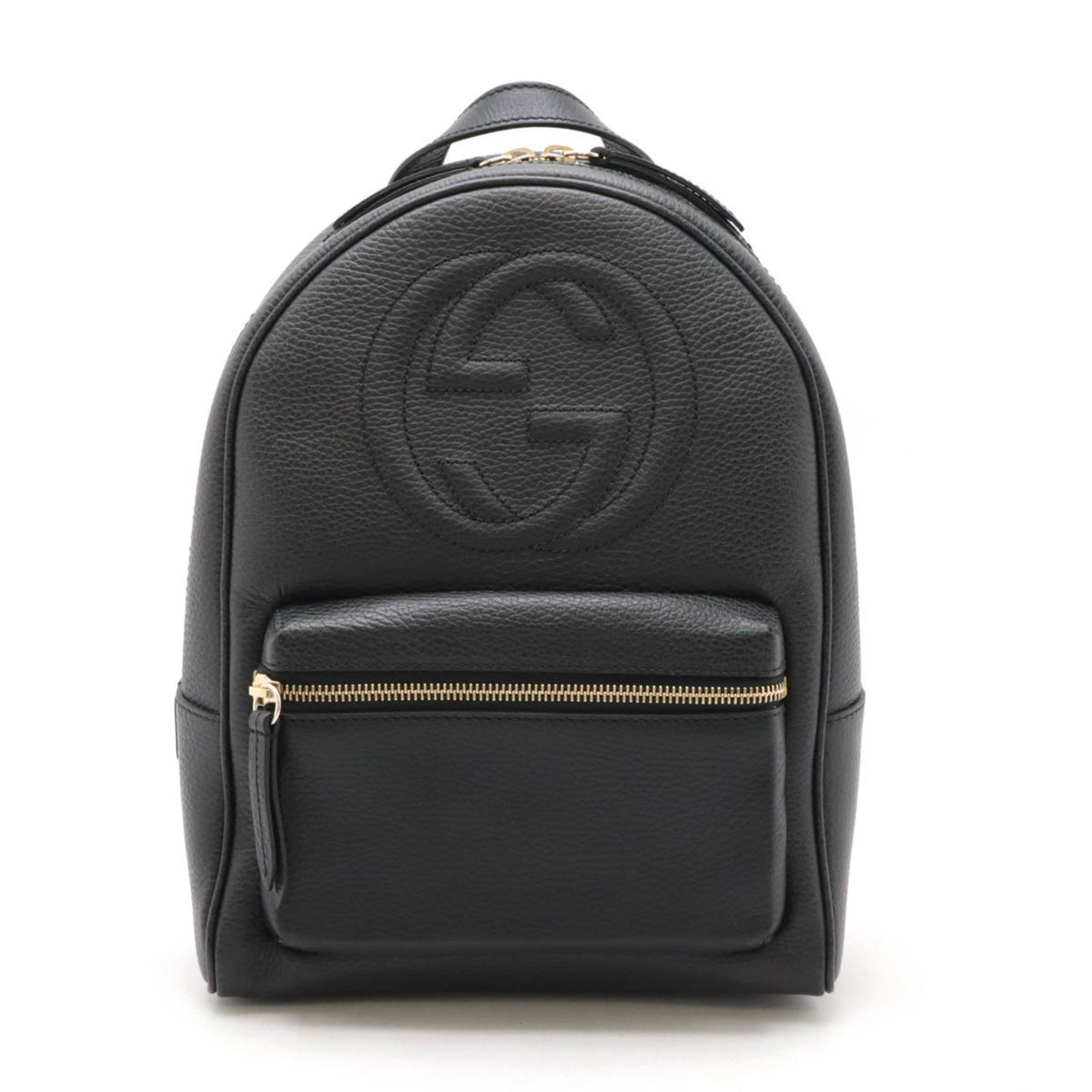 Gucci Soho, Black, Leather, backpack