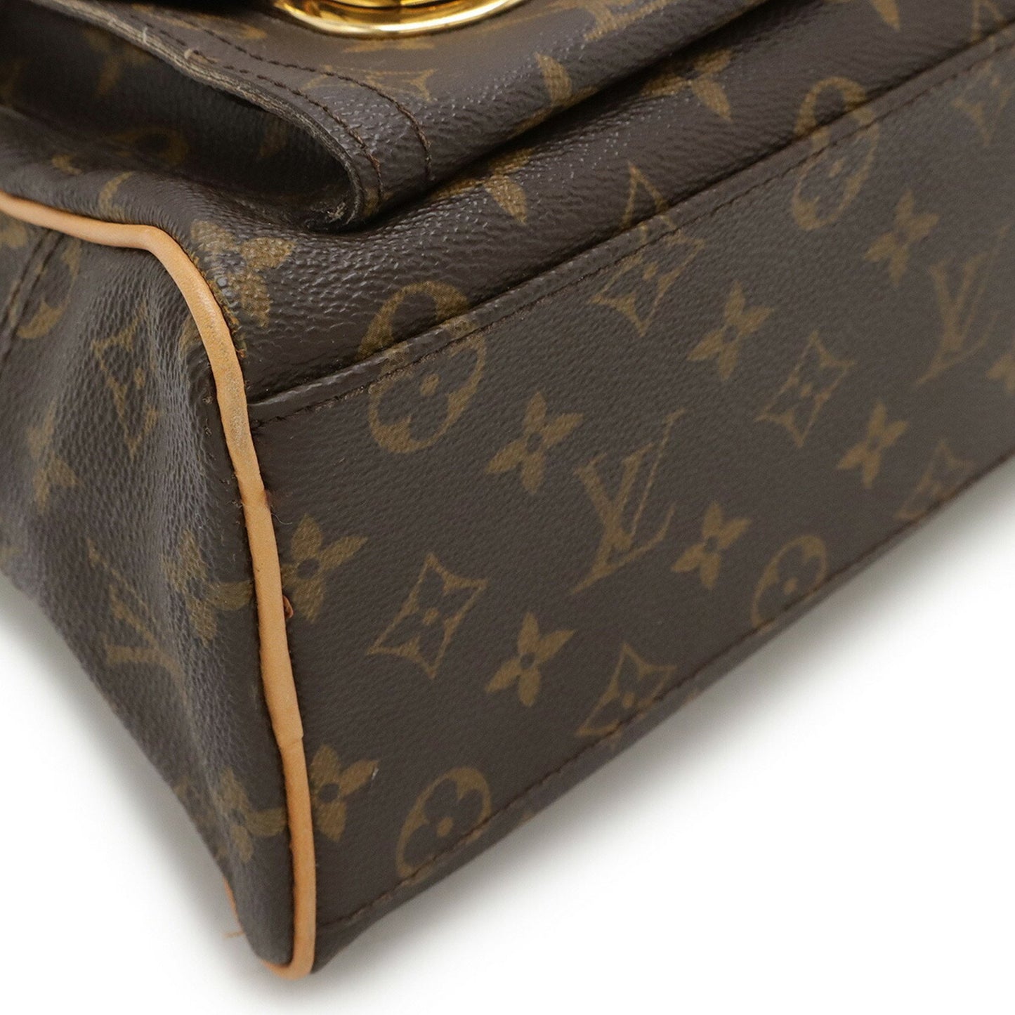 Louis Vuitton Manhattan PM, Brown, Canvas, handbag