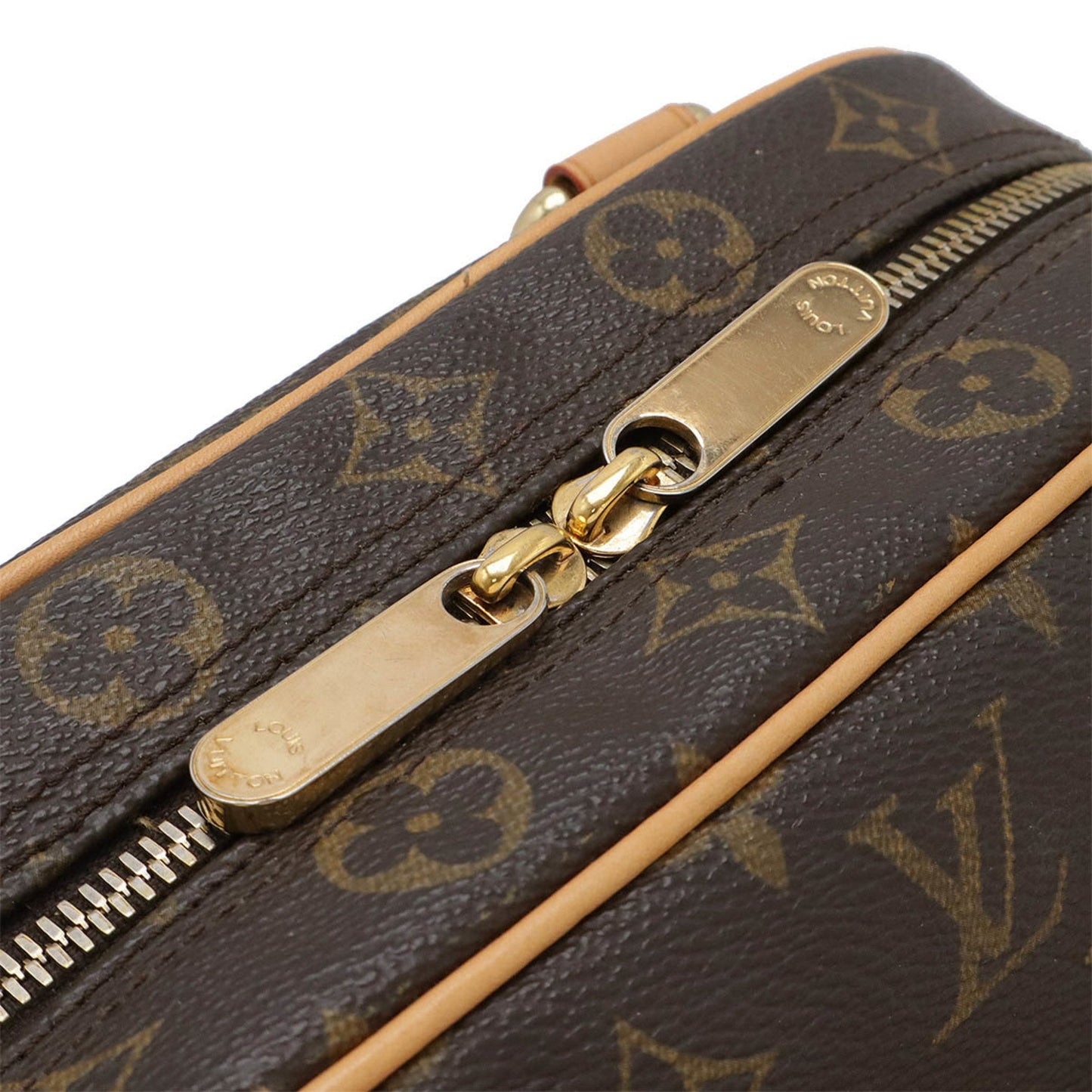 Louis Vuitton Manhattan PM, Brown, Canvas, handbag