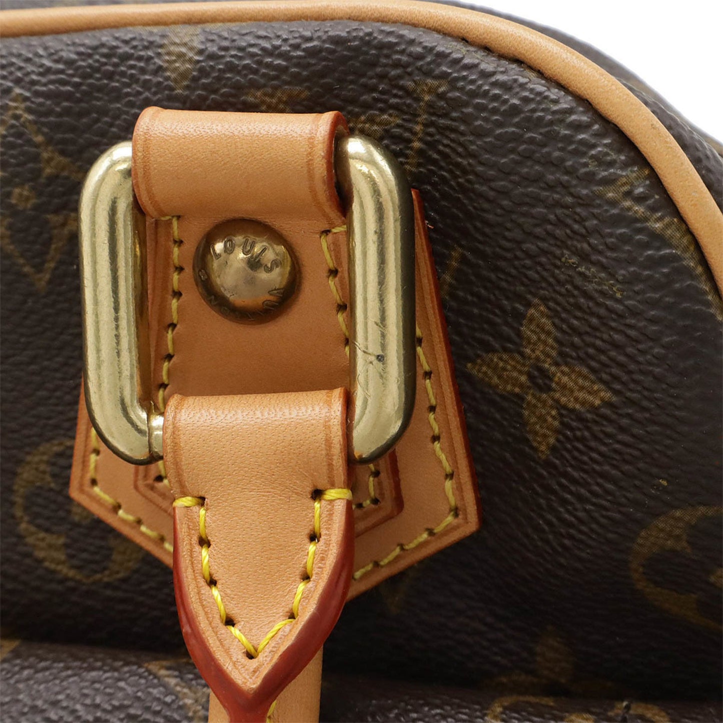 Louis Vuitton Manhattan PM, Brown, Canvas, handbag