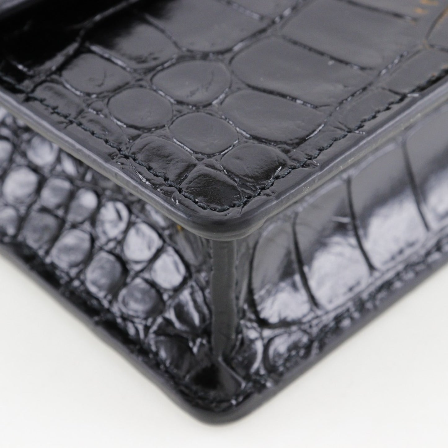 Balenciaga B, Black, Leather, clutch