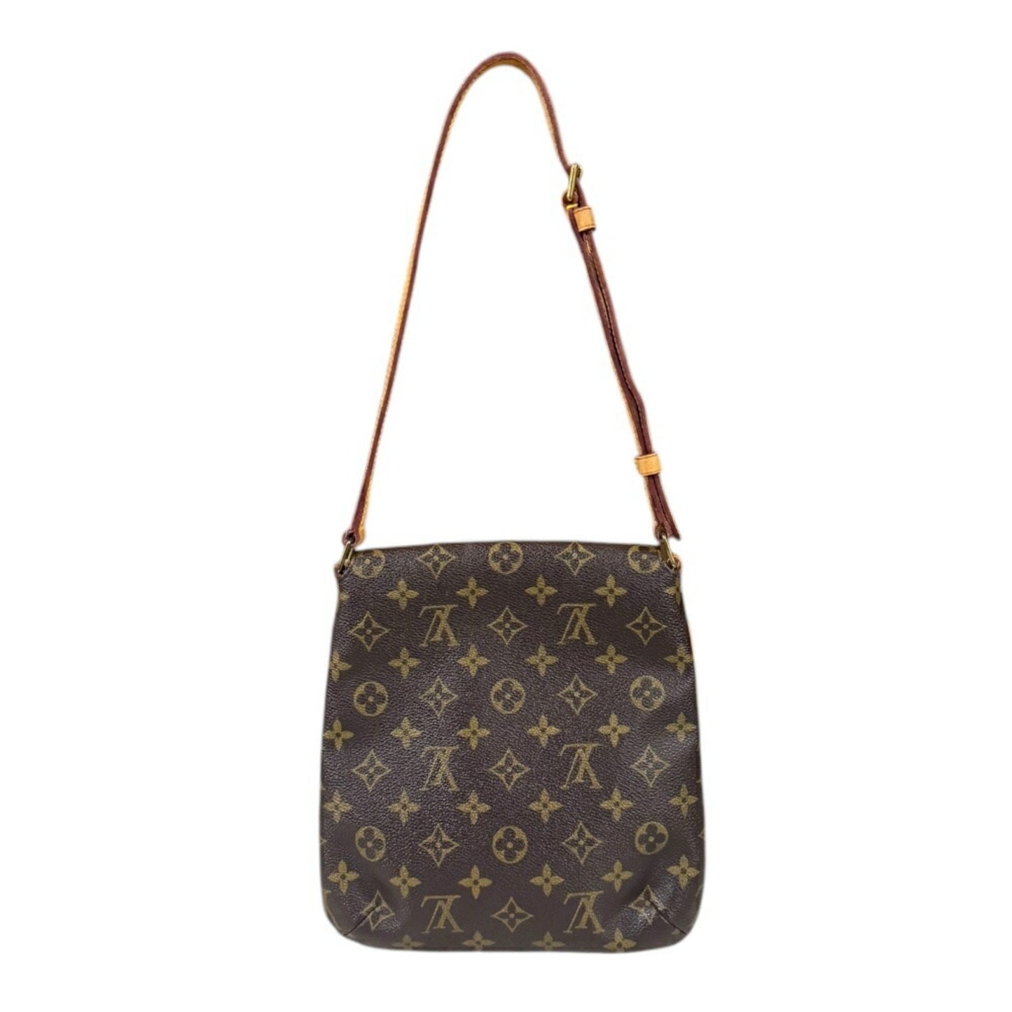 Louis Vuitton Musette Salsa, Brown, Canvas, shoulder
