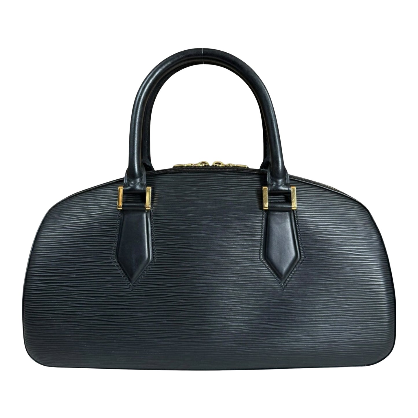 Louis Vuitton Jasmine, Black, Leather, handbag