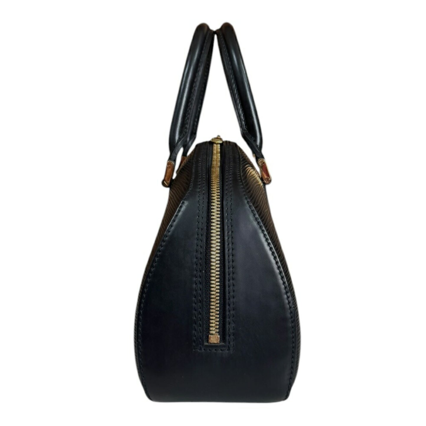 Louis Vuitton Jasmine, Black, Leather, handbag
