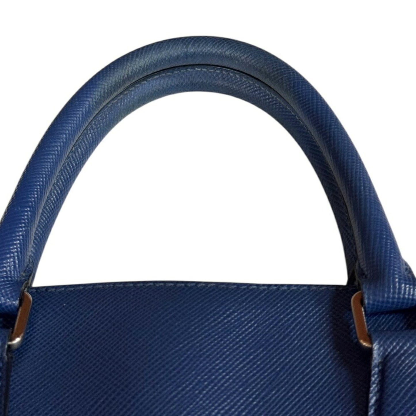 Prada, Blue, Leather, shoulder