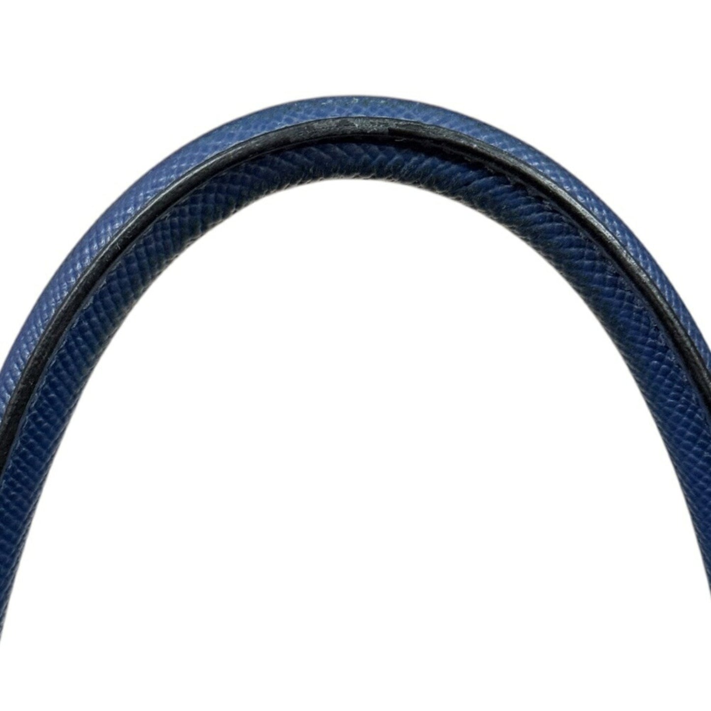 Prada, Blue, Leather, shoulder