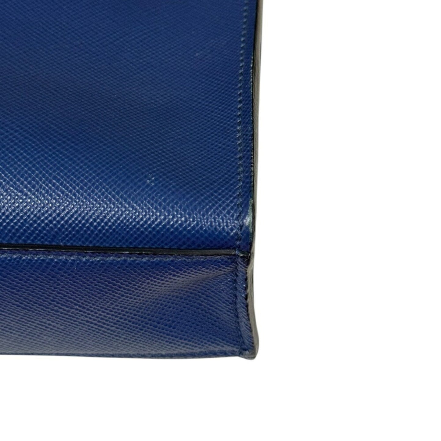 Prada, Blue, Leather, shoulder