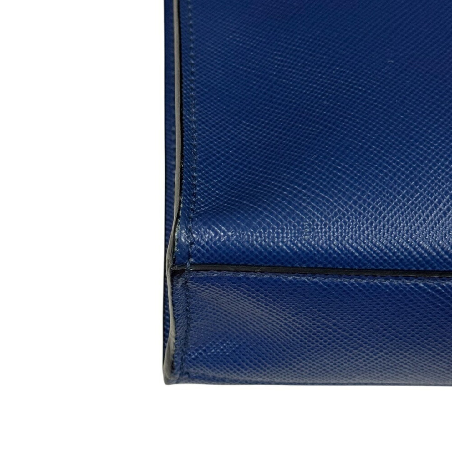 Prada, Blue, Leather, shoulder