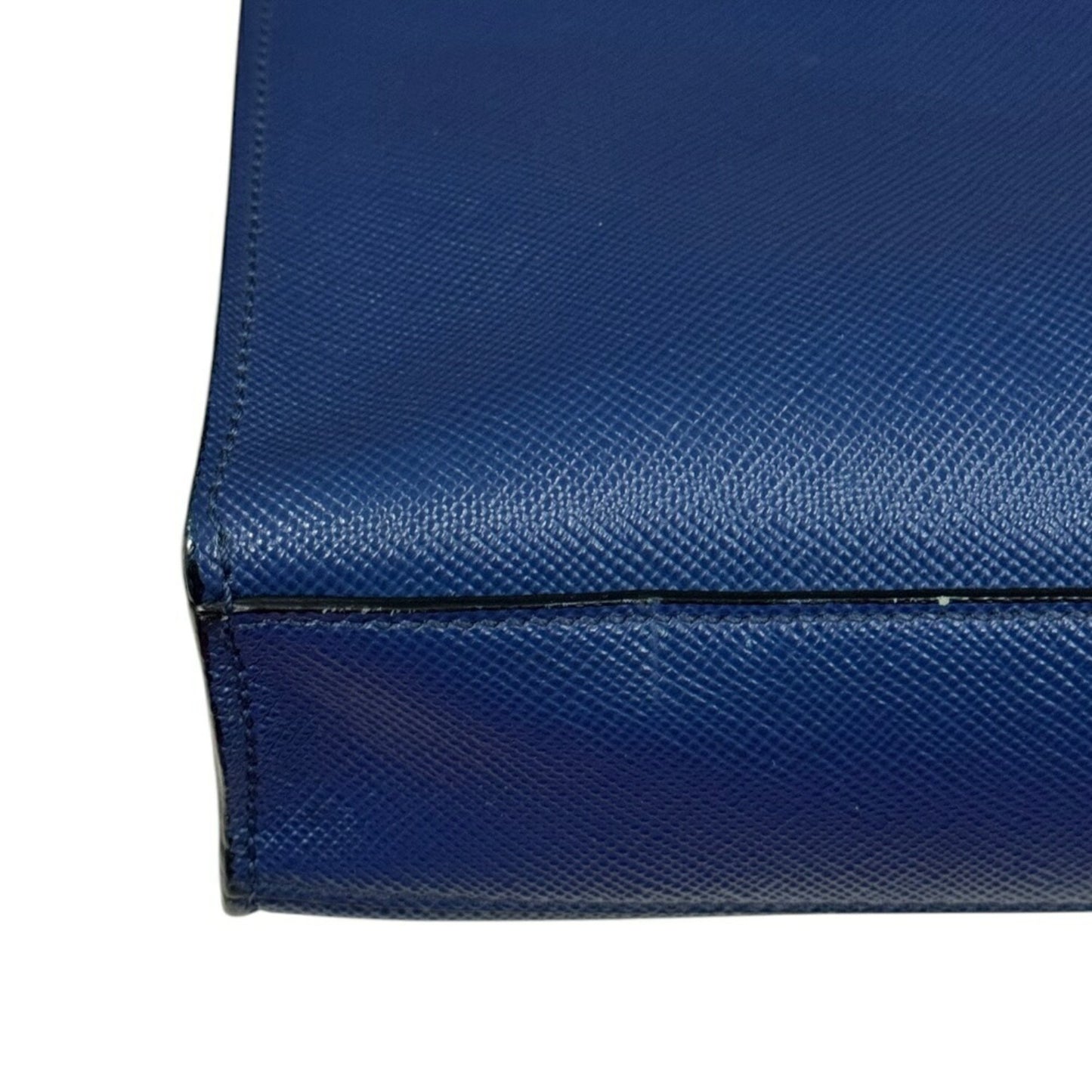 Prada, Blue, Leather, shoulder
