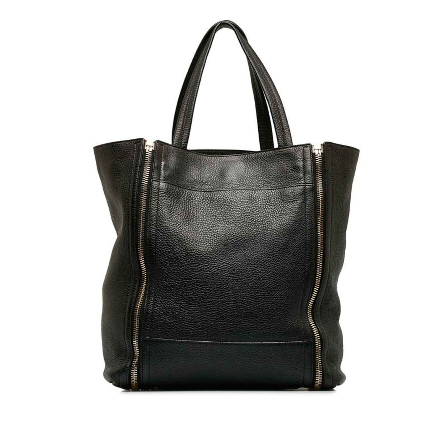 Salvatore Ferragamo Gancio, Black, Leather, tote