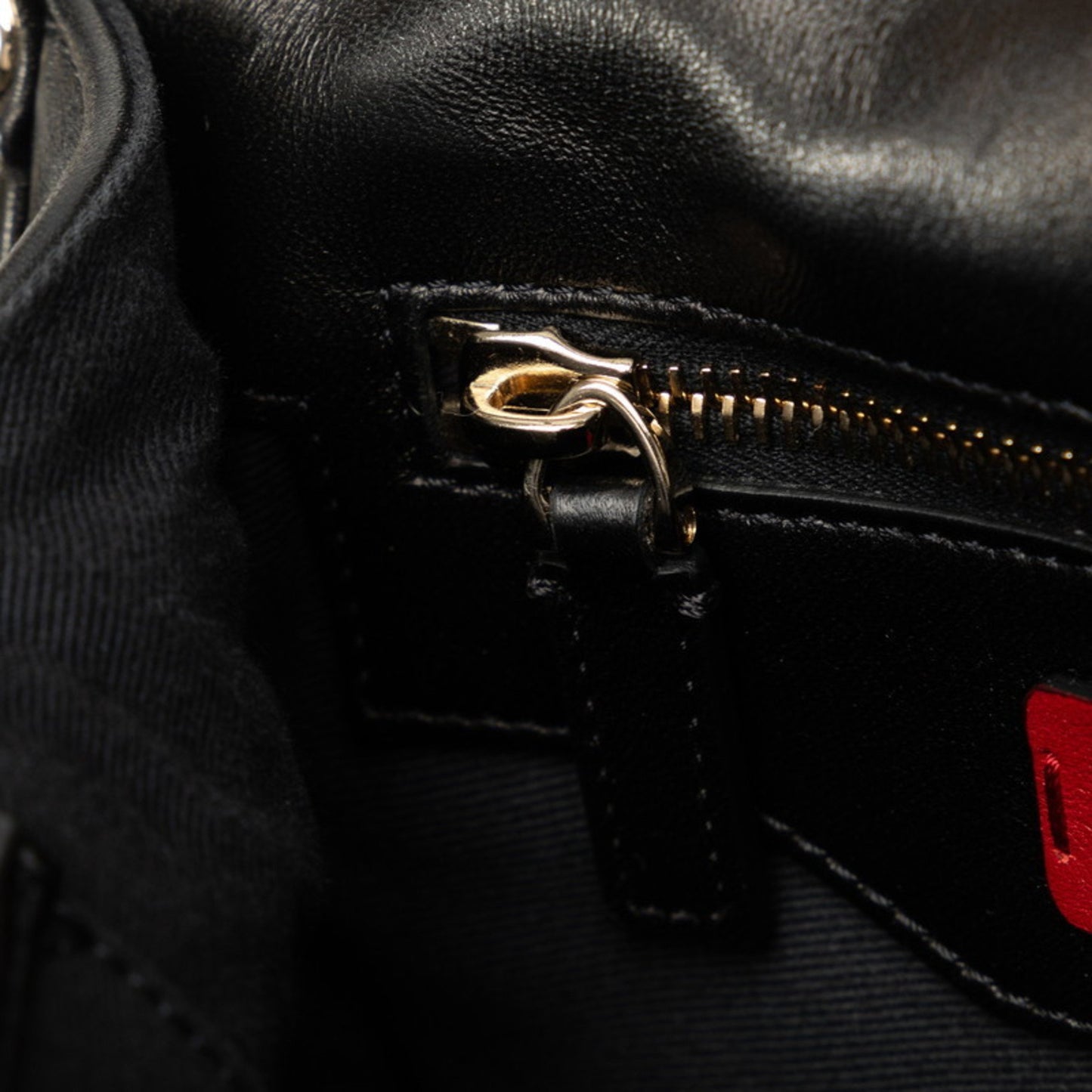 Valentino Garavani Candystud, Black, Leather, shoulder