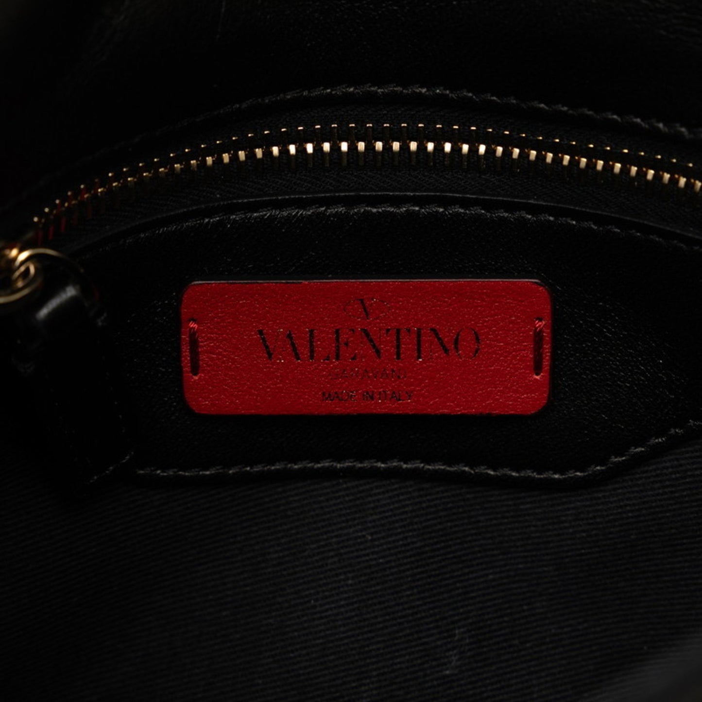 Valentino Garavani Candystud, Black, Leather, shoulder