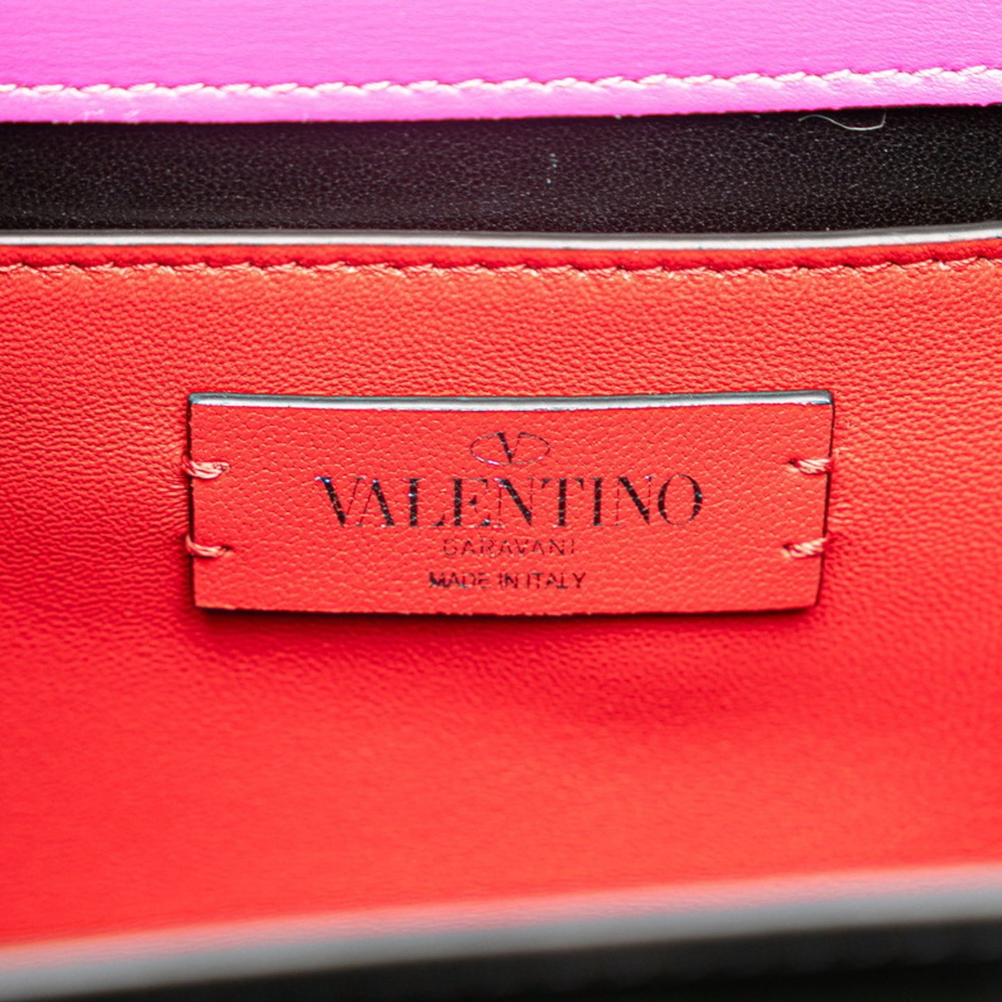 Valentino Garavani VSLING, Pink, Leather, handbag