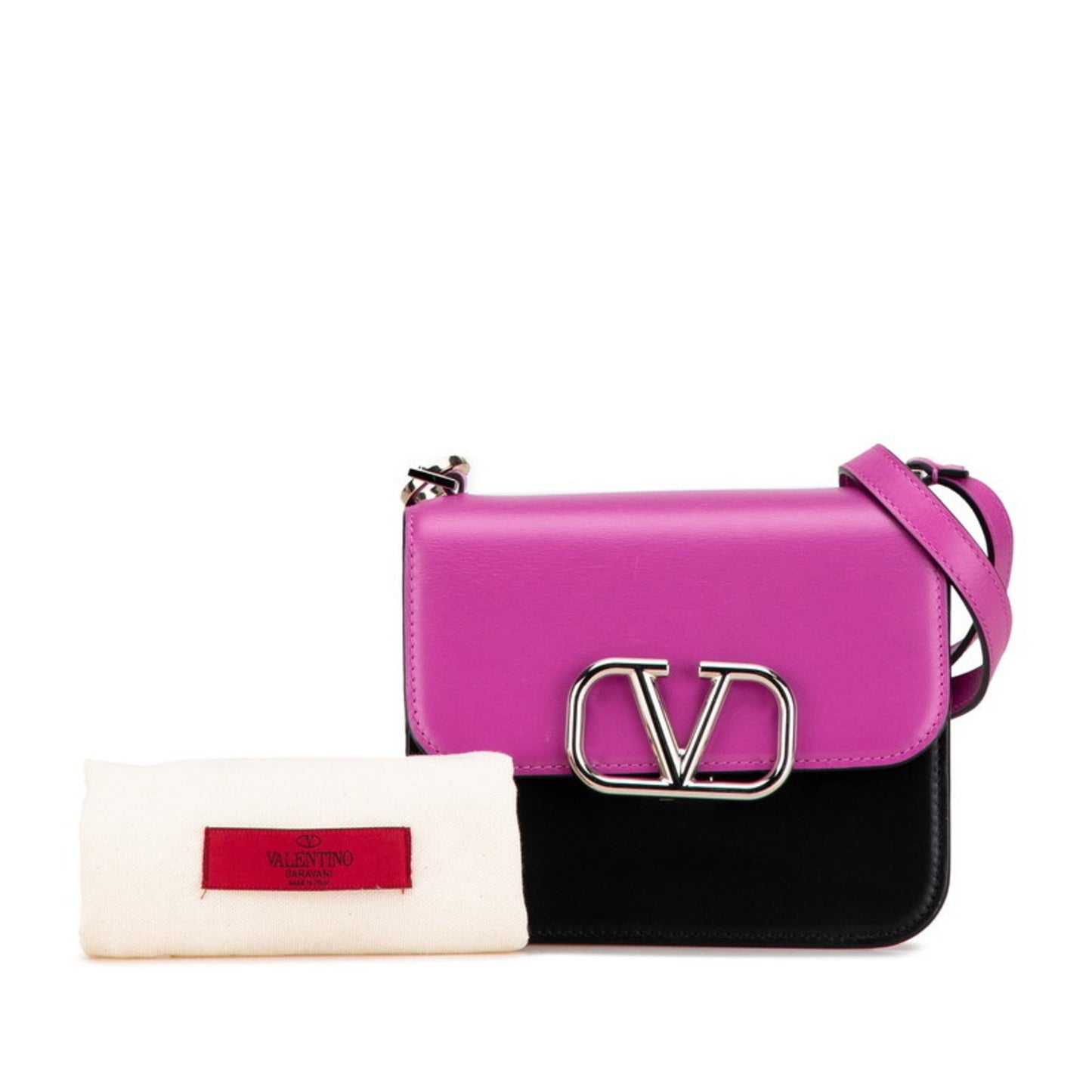Valentino Garavani VSLING, Pink, Leather, handbag