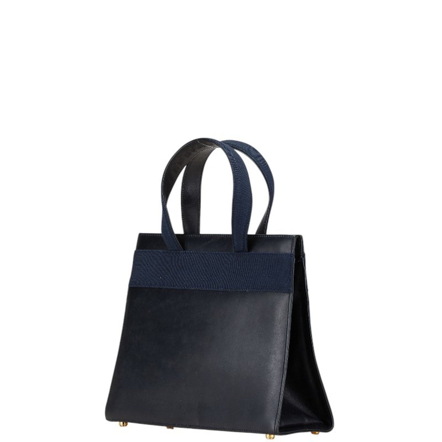 Salvatore Ferragamo Vara, Navy, Leather, handbag