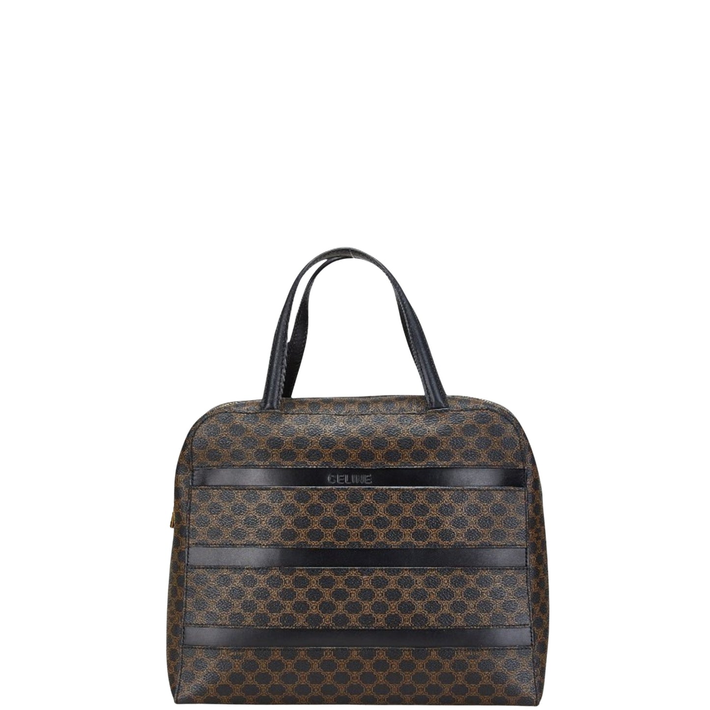 Céline Macadam, Brown, Canvas, handbag