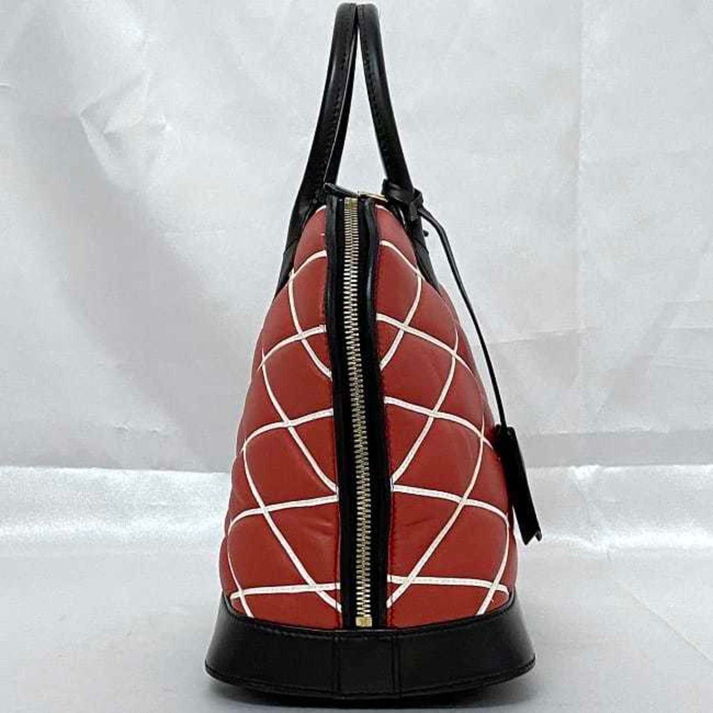 Louis Vuitton Alma, Red, Leather, handbag