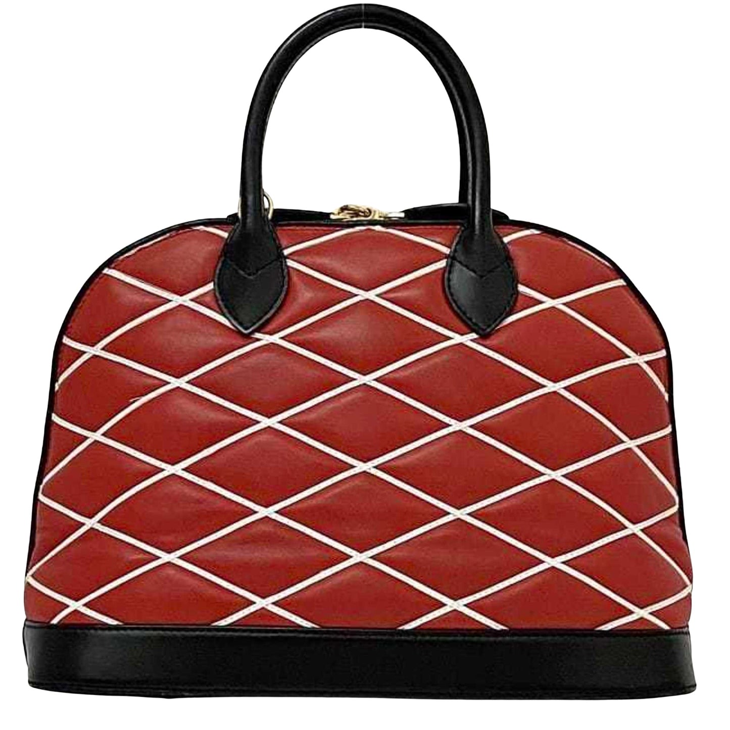 Louis Vuitton Alma, Red, Leather, handbag