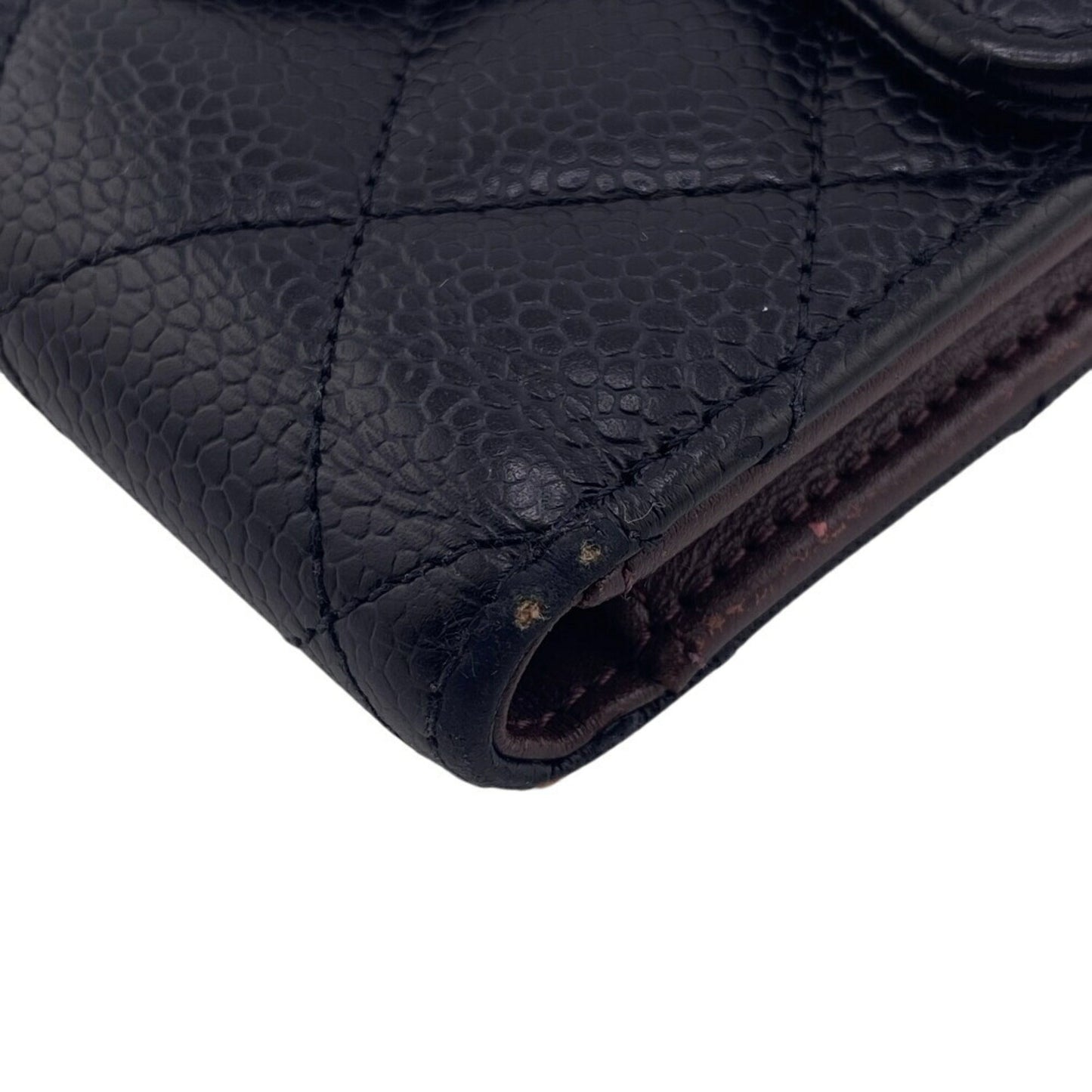 Chanel Porte carte, Navy, Leather, wallet