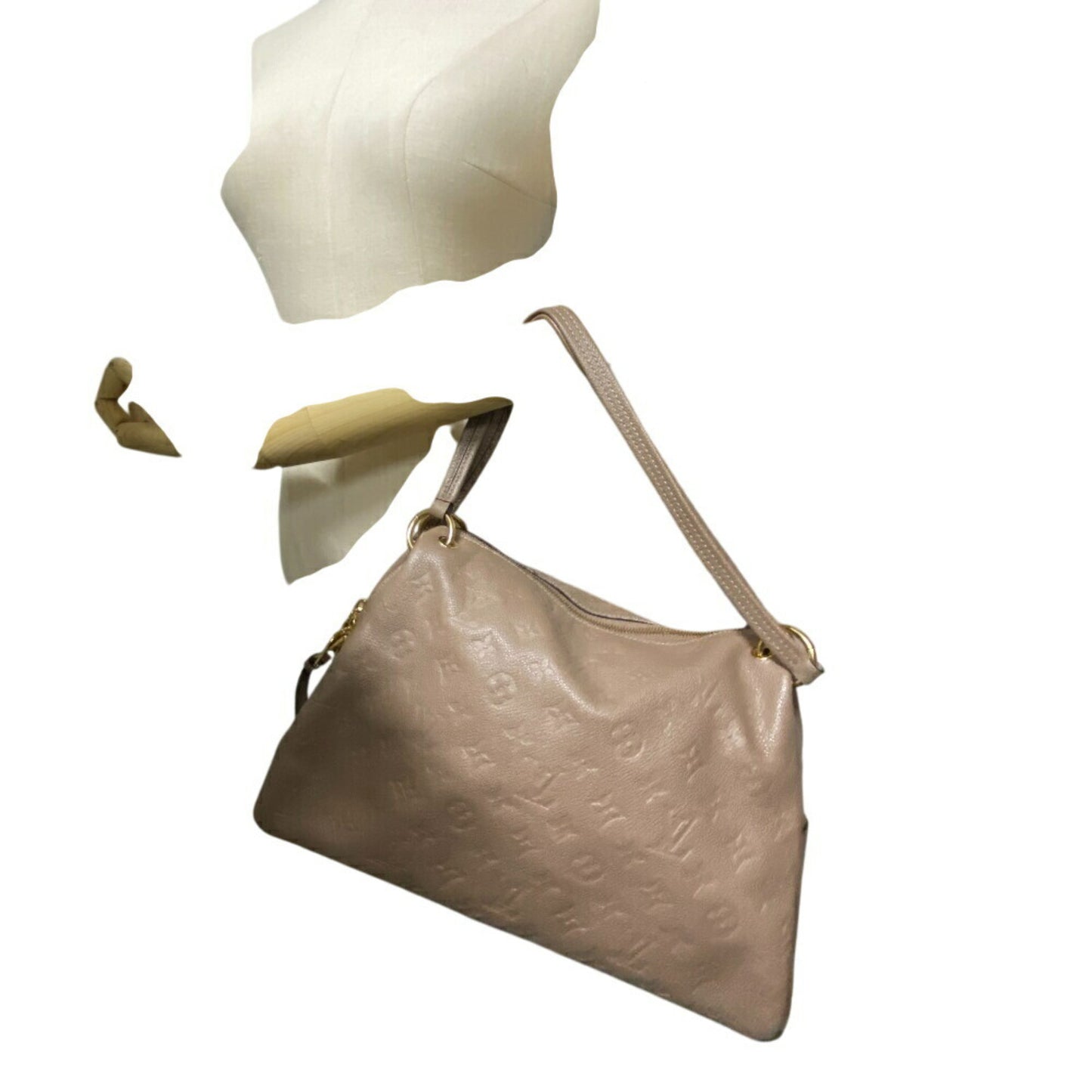 Louis Vuitton Ponthieu, Brown, Leather, handbag