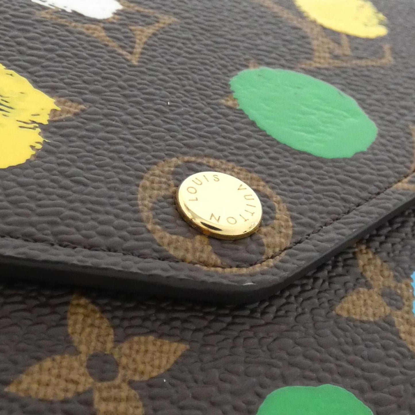 Louis Vuitton Sarah, Brown, Canvas, wallet