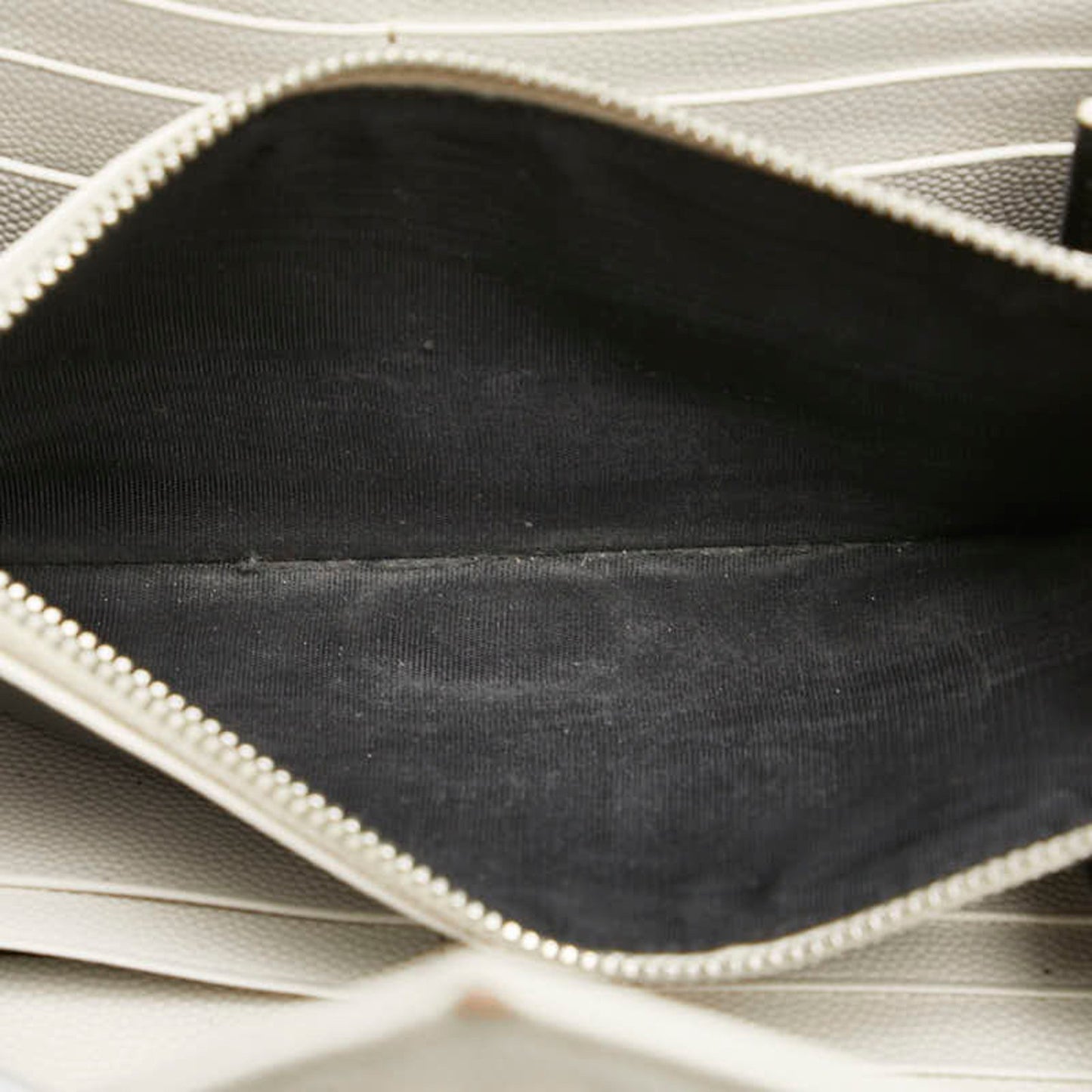 Saint Laurent Cassandre, White, Leather, wallet