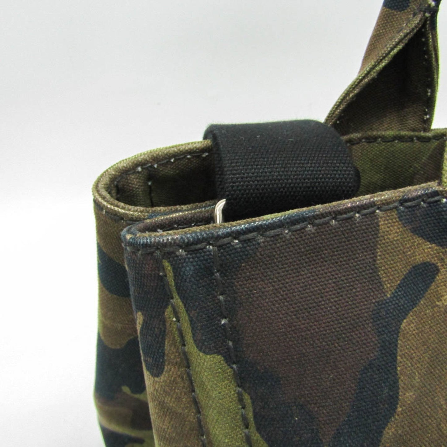 Prada Canapa, Khaki, Canvas, tote