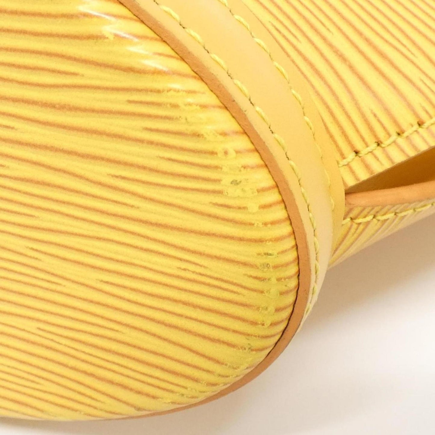 Louis Vuitton Saint Jacques, Yellow, Leather, handbag