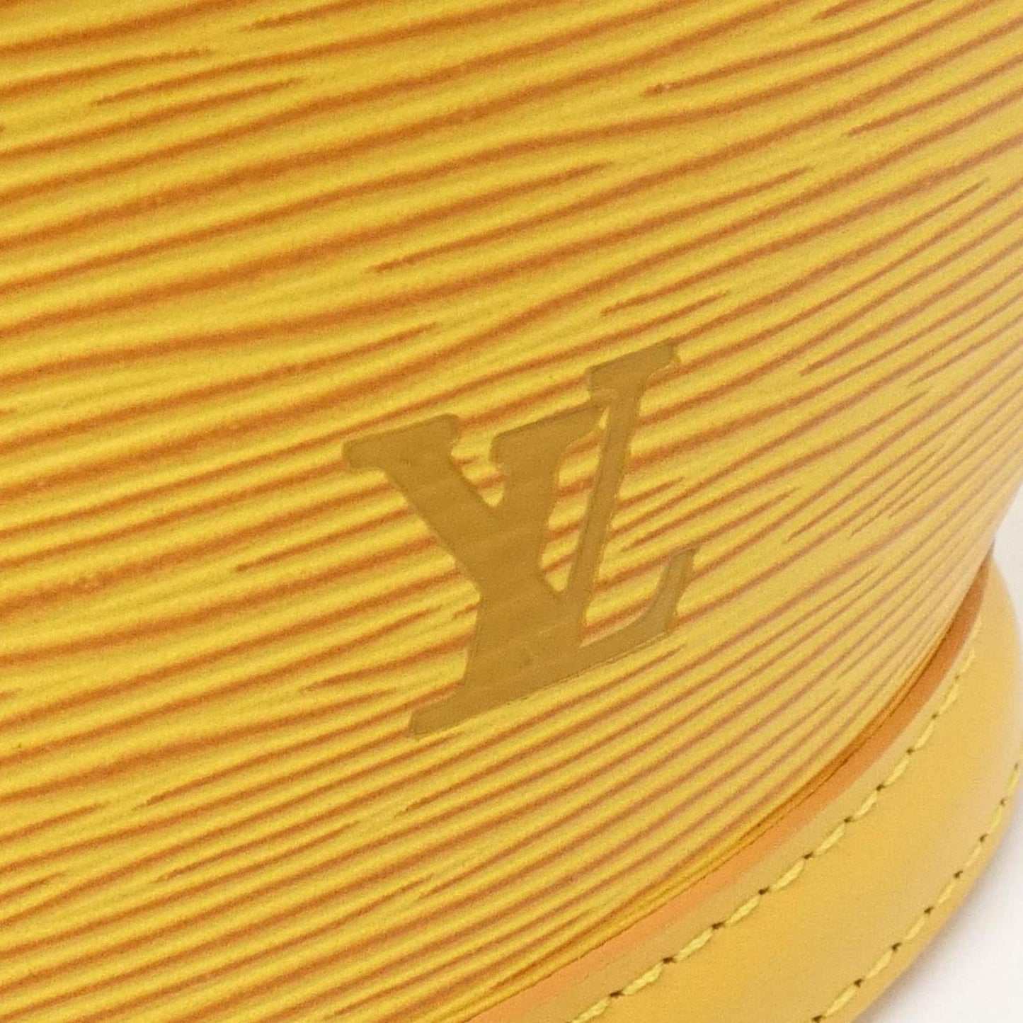 Louis Vuitton Saint Jacques, Yellow, Leather, handbag