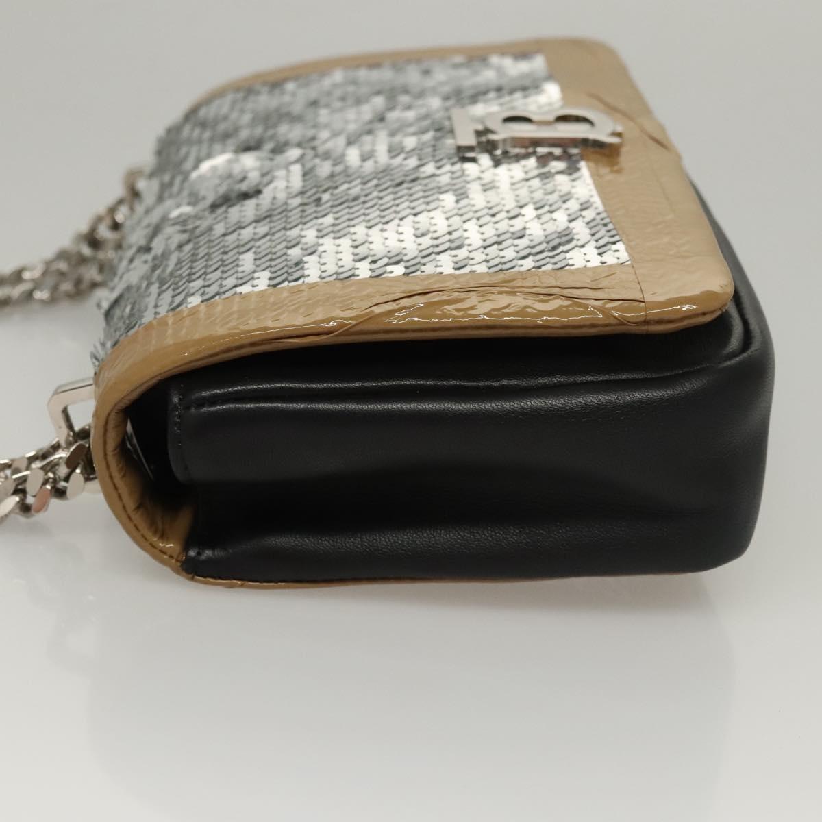 Burberry Lola, Silver, Leather, shoulder