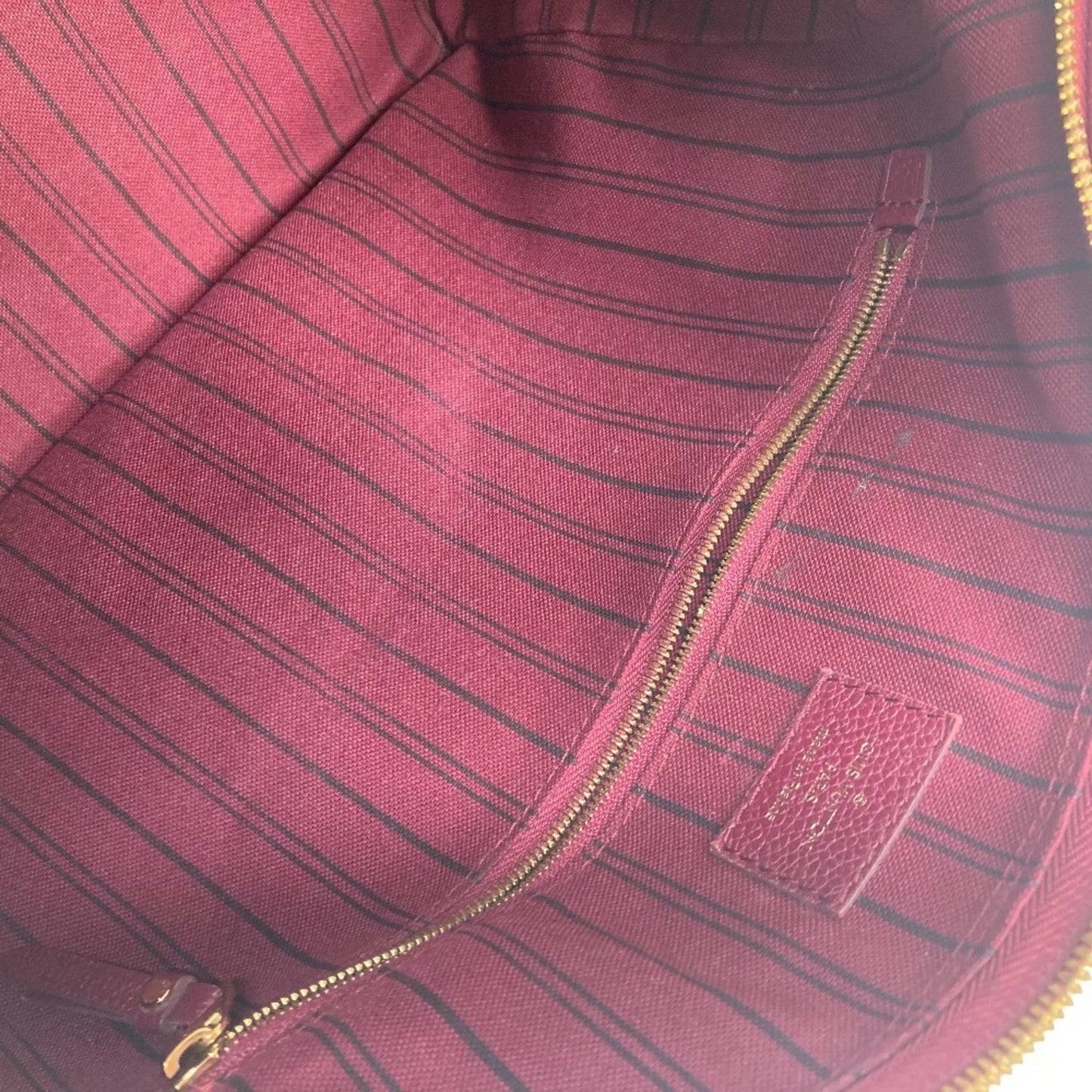 Louis Vuitton Speedy 30, Burgundy, Leather, handbag