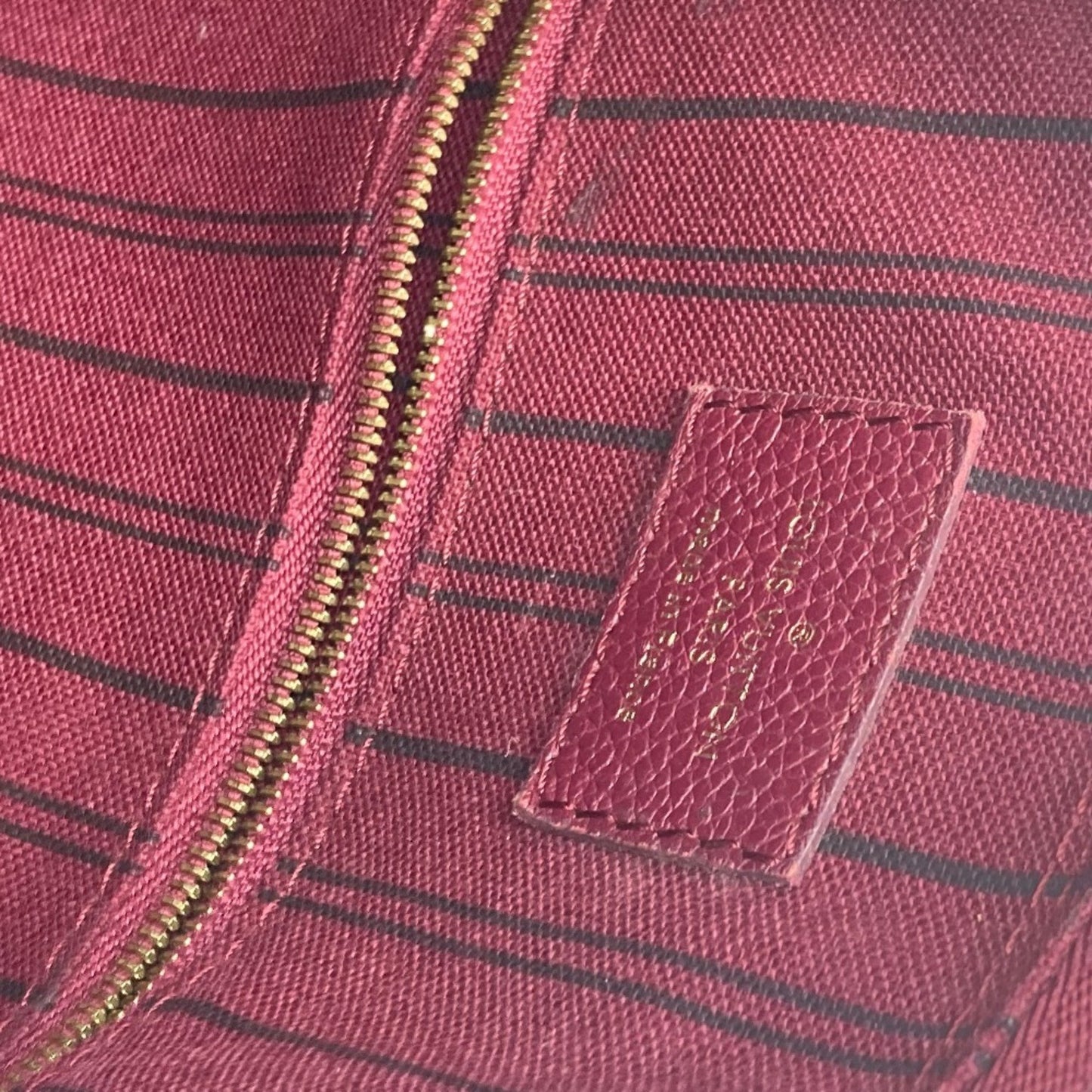 Louis Vuitton Speedy 30, Burgundy, Leather, handbag