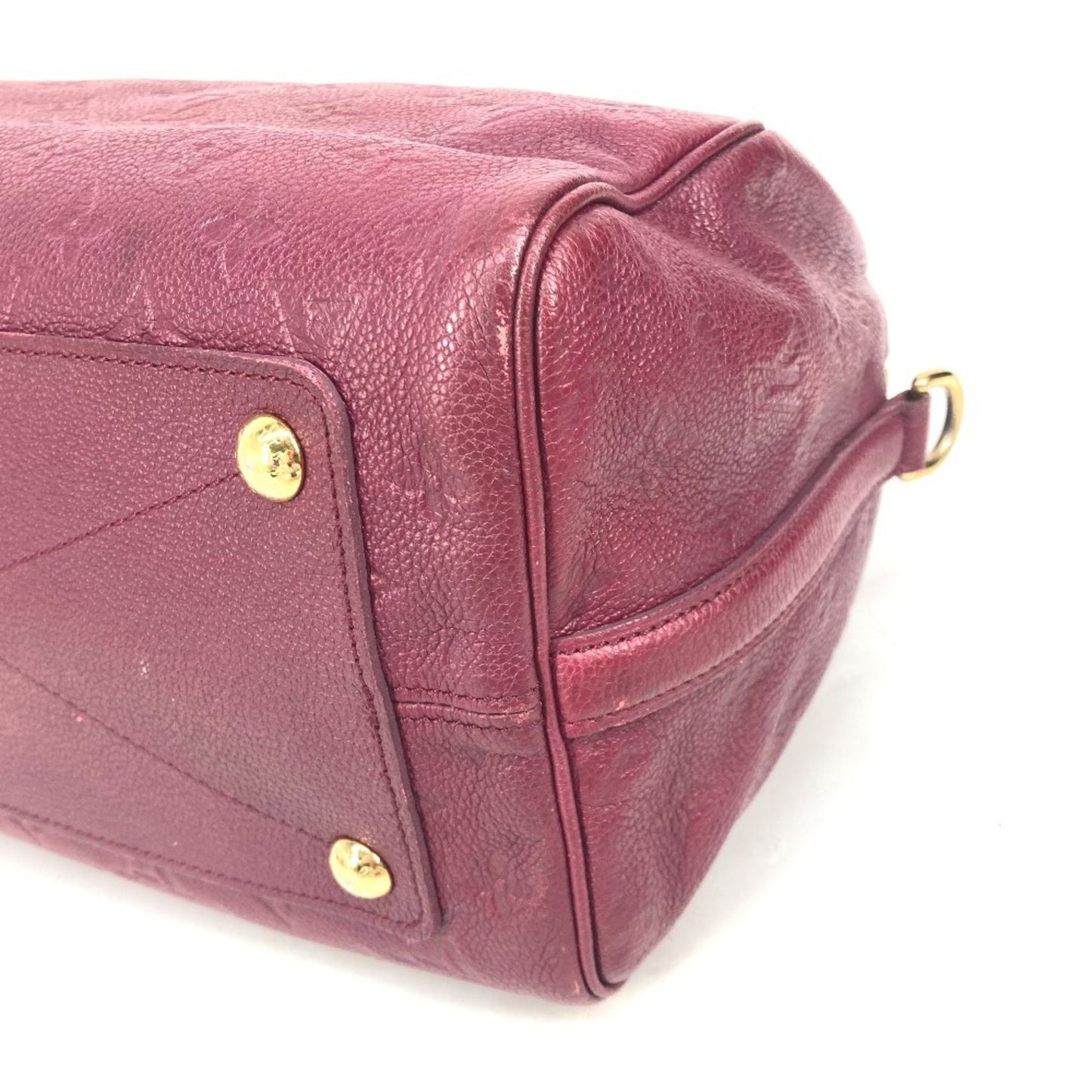 Louis Vuitton Speedy 30, Burgundy, Leather, handbag