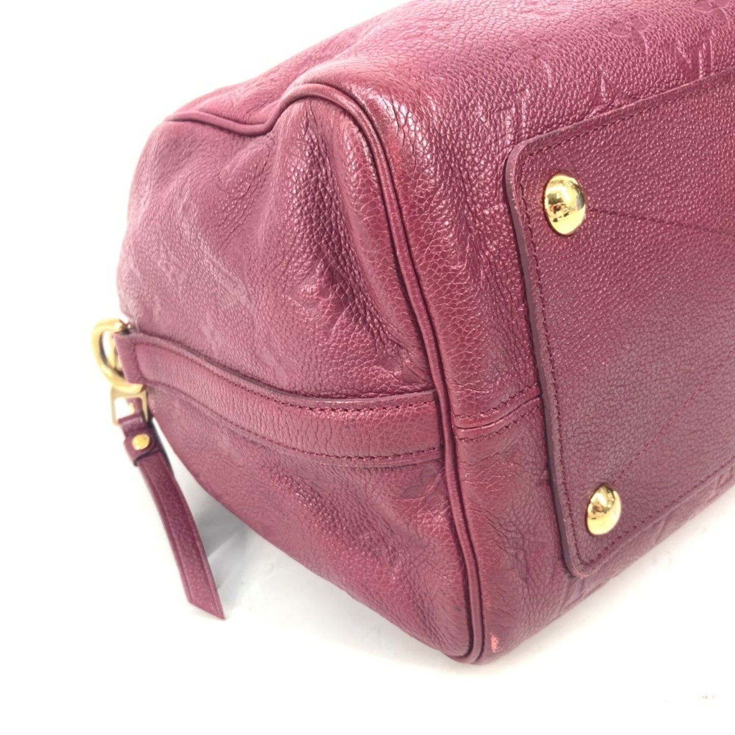 Louis Vuitton Speedy 30, Burgundy, Leather, handbag
