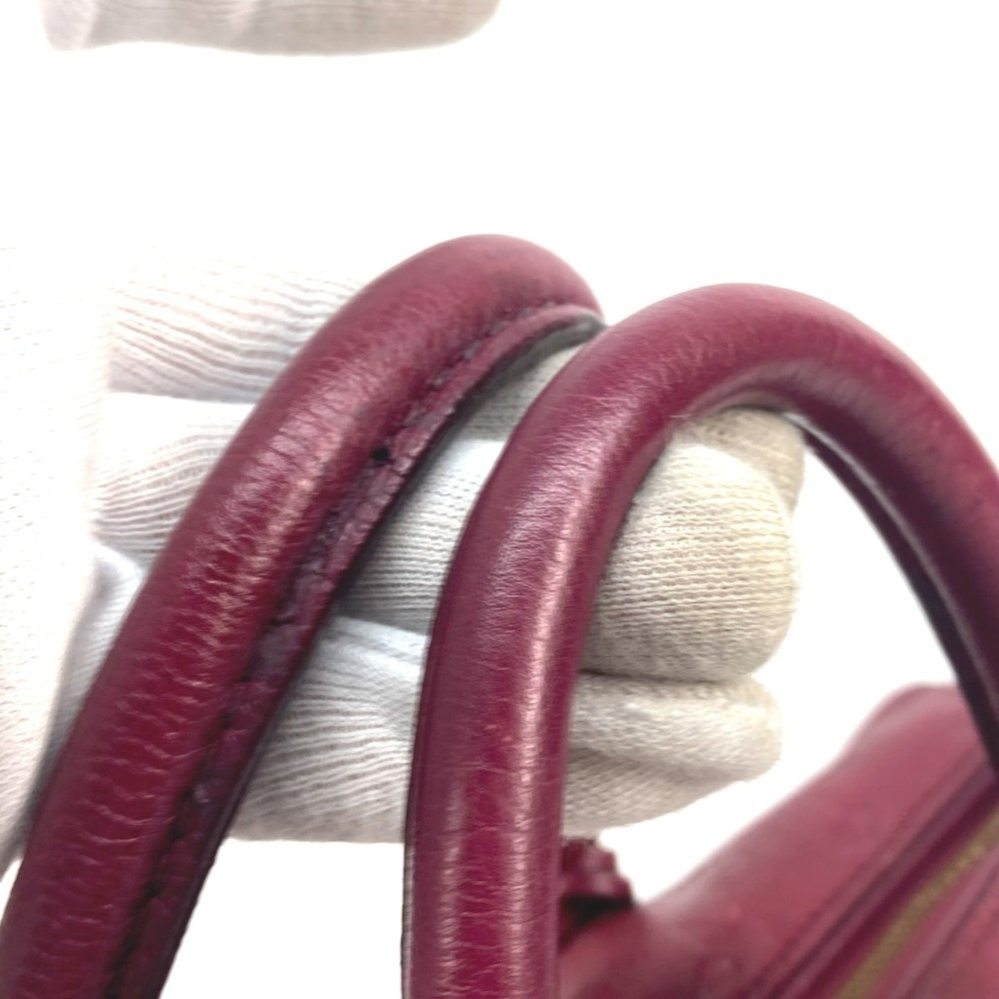 Louis Vuitton Speedy 30, Burgundy, Leather, handbag