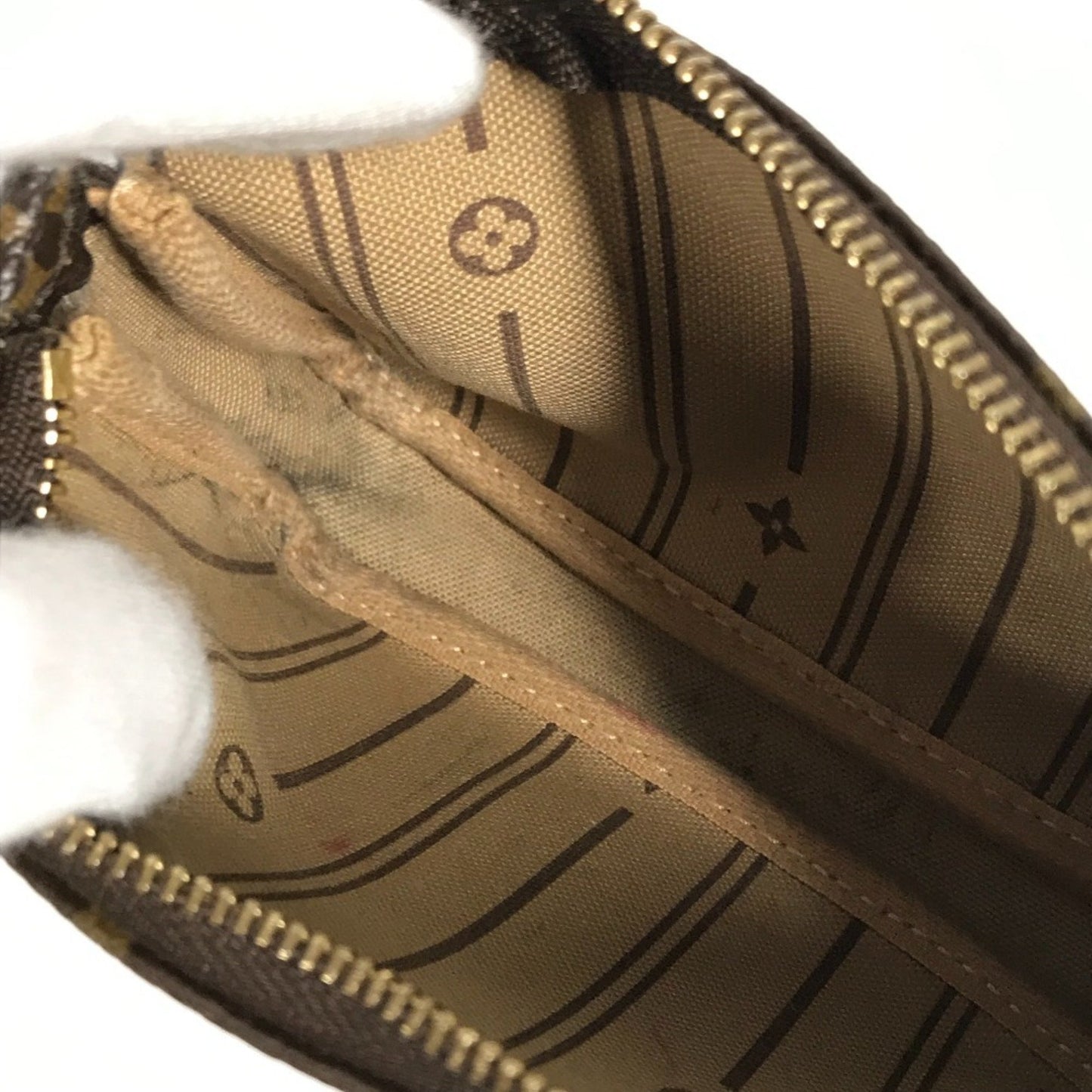 Louis Vuitton Pochette Accessoire, Brown, Canvas, clutch