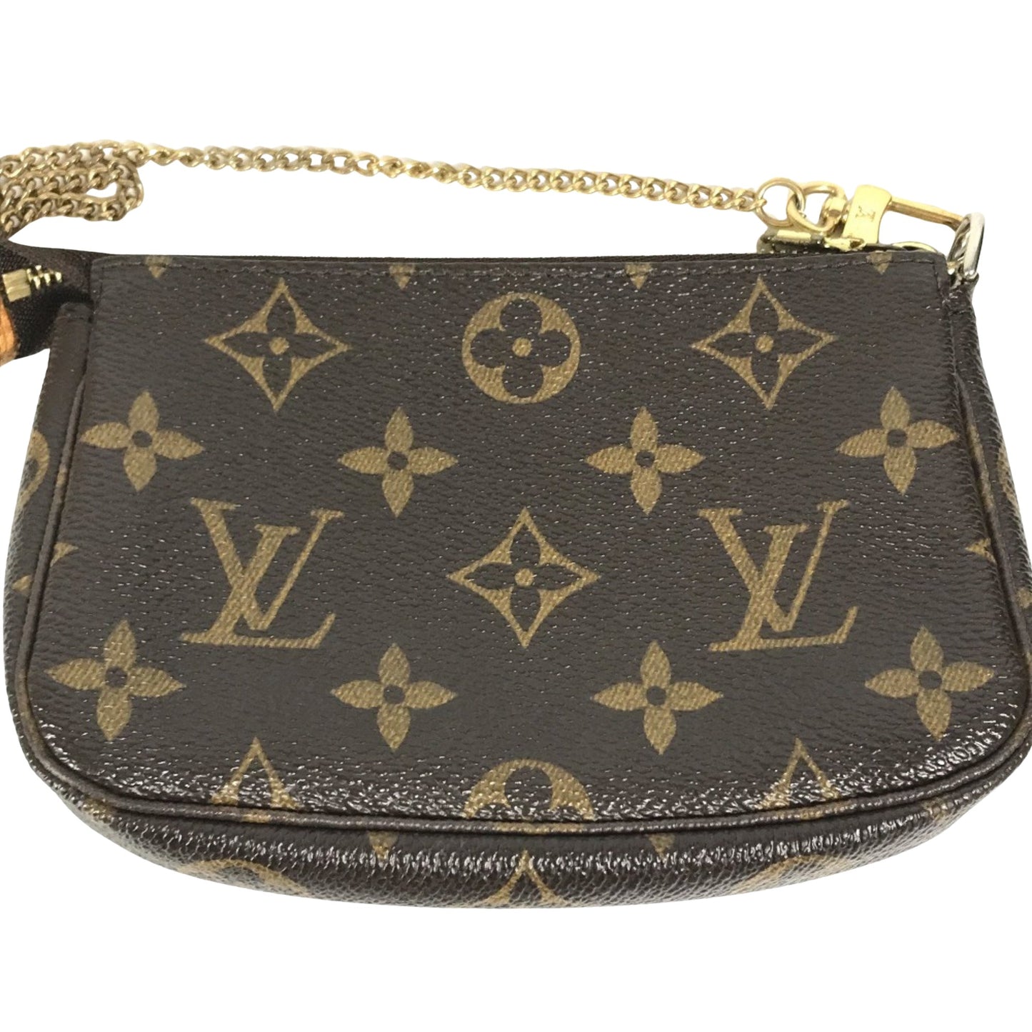 Louis Vuitton Pochette Accessoire, Brown, Canvas, clutch