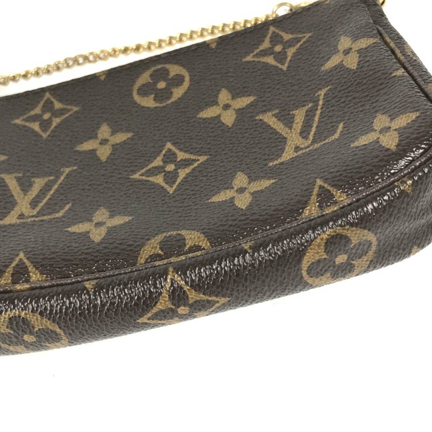 Louis Vuitton Pochette Accessoire, Brown, Canvas, clutch