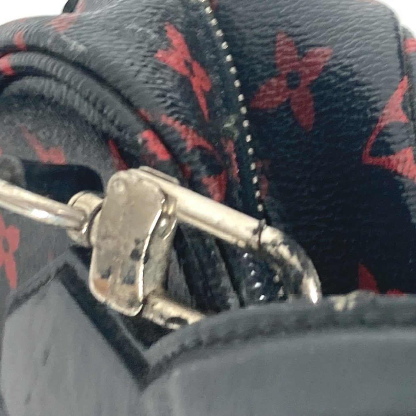 Louis Vuitton Dora, Black, Canvas, shoulder