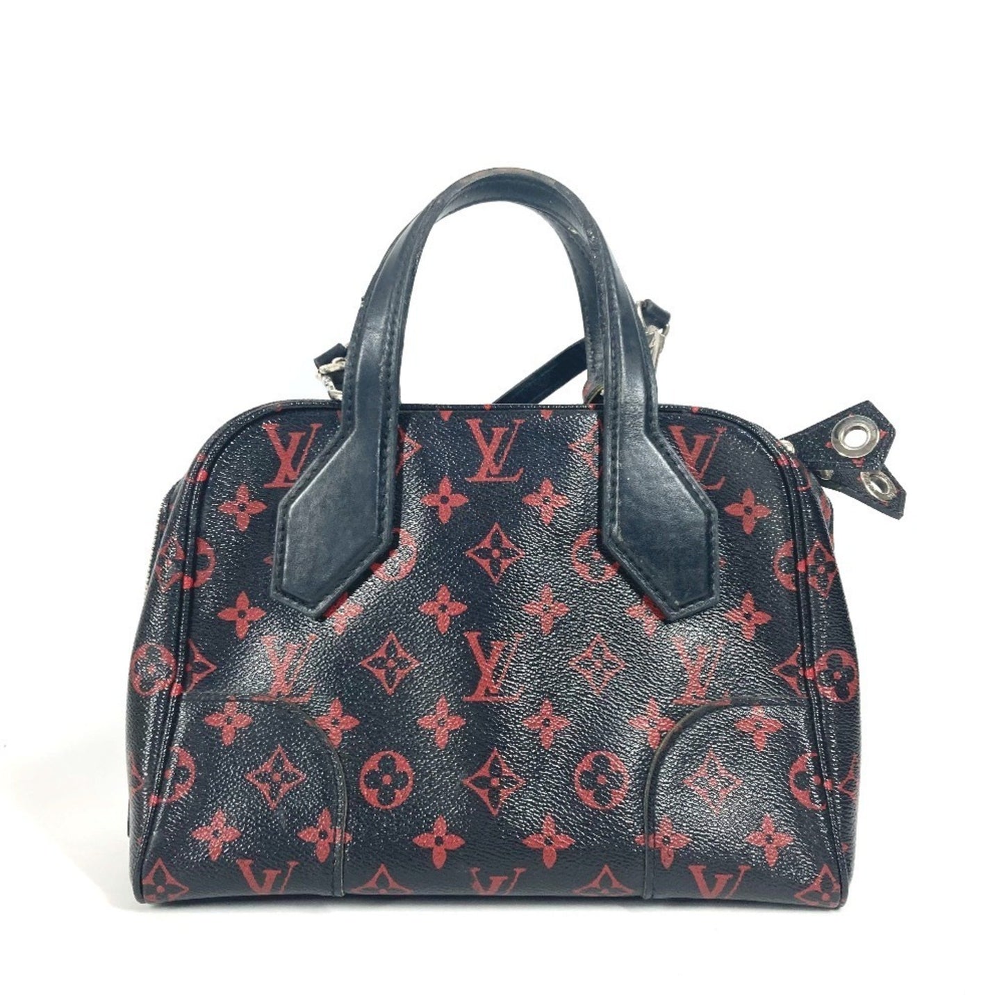 Louis Vuitton Dora, Black, Canvas, shoulder