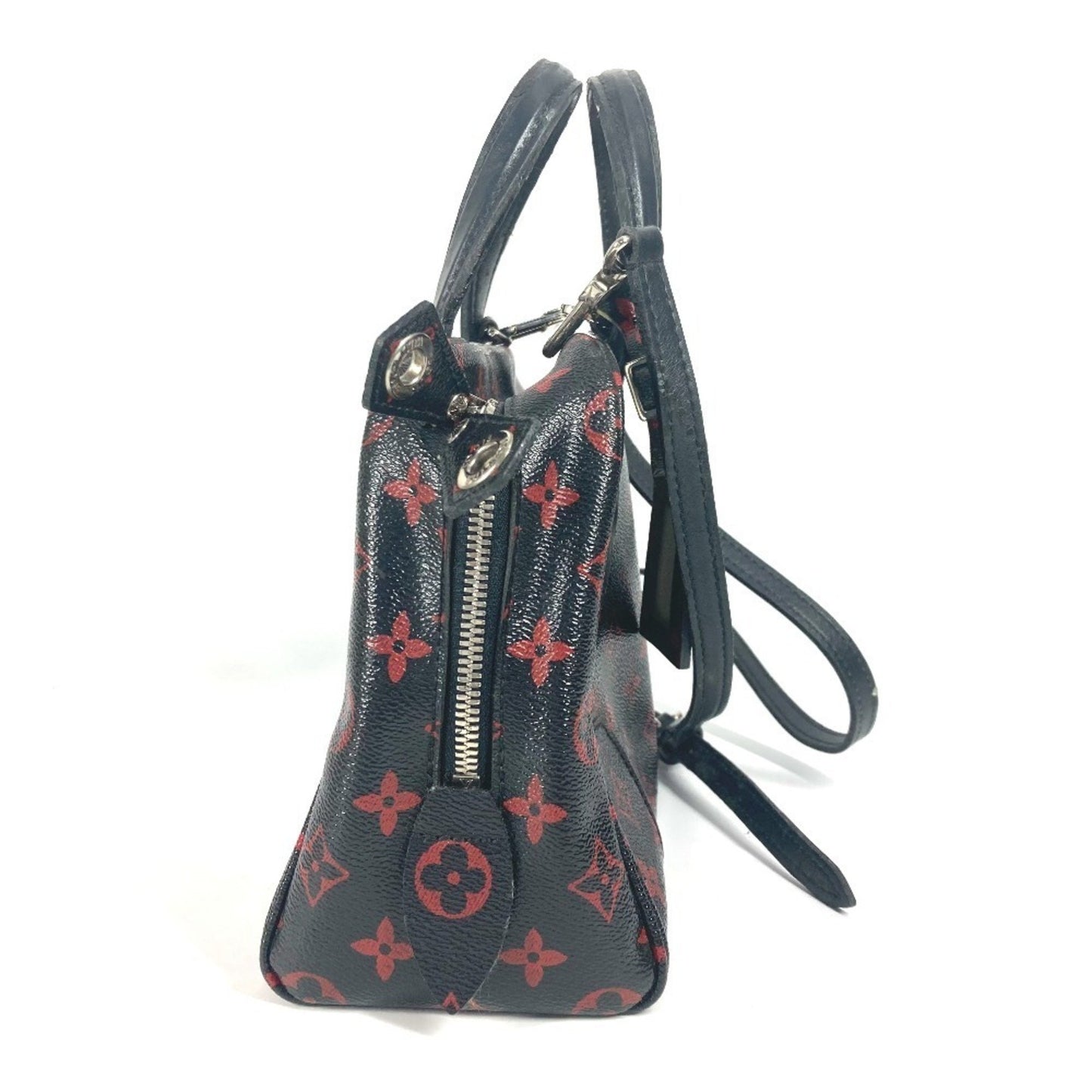 Louis Vuitton Dora, Black, Canvas, shoulder