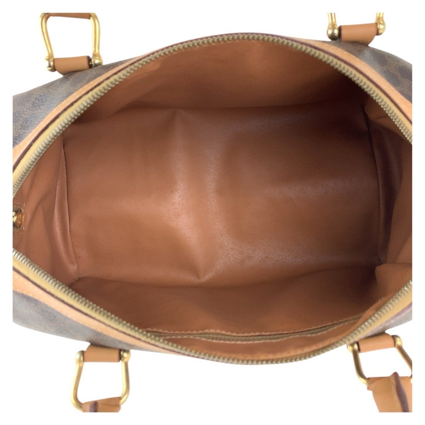 Céline Macadam, Brown, Canvas, handbag
