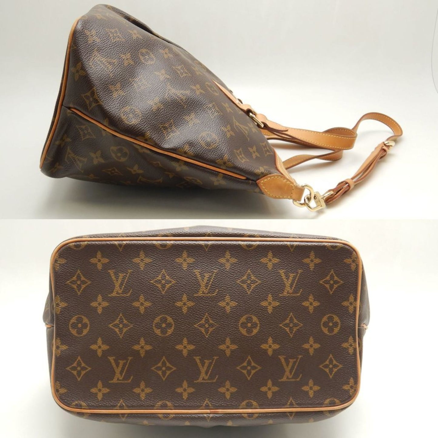 Louis Vuitton Palermo PM, Brown, Canvas, tote