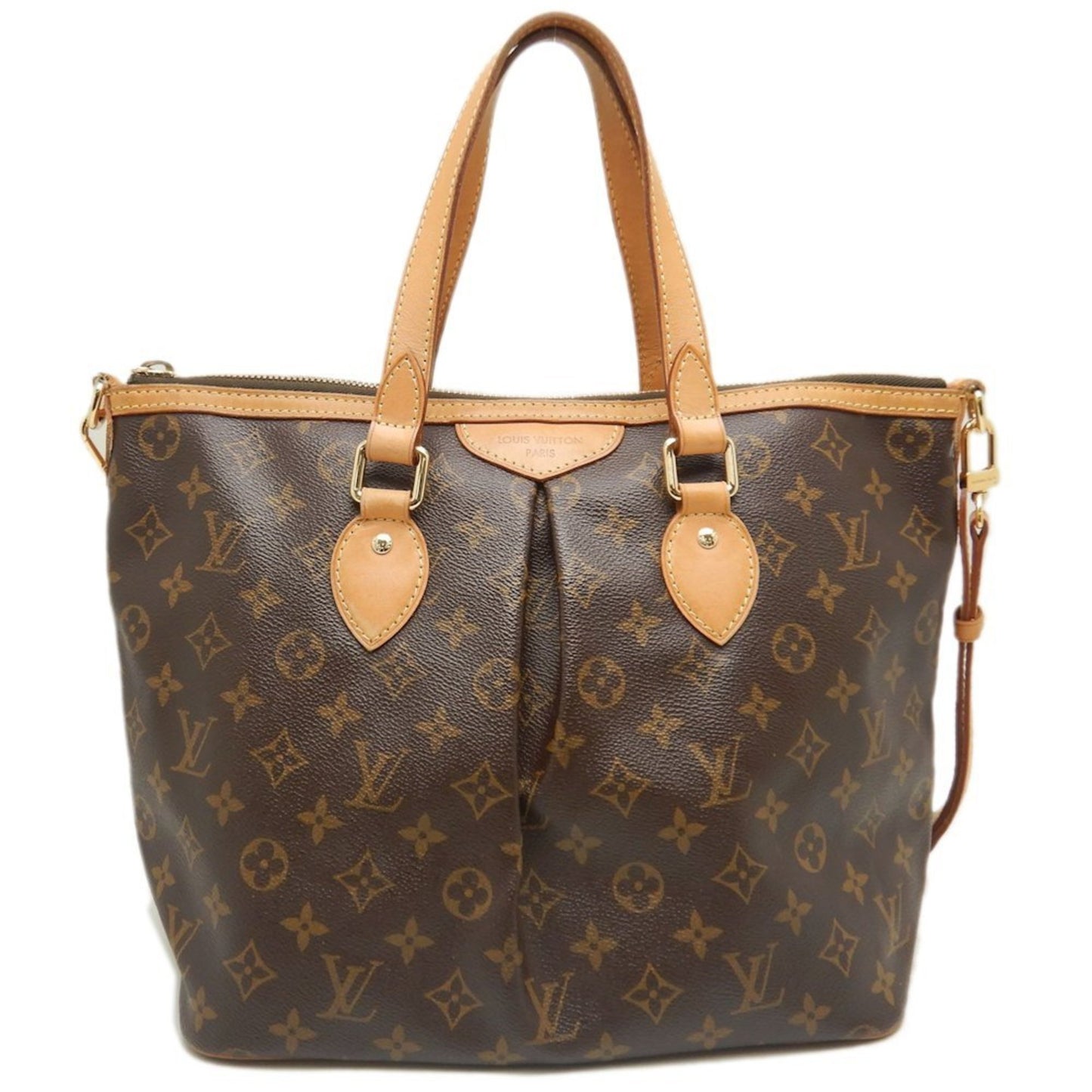 Louis Vuitton Palermo PM, Brown, Canvas, tote