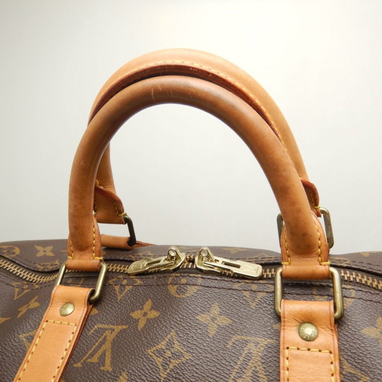 Louis Vuitton Keepall 50, Brown, Canvas, travel