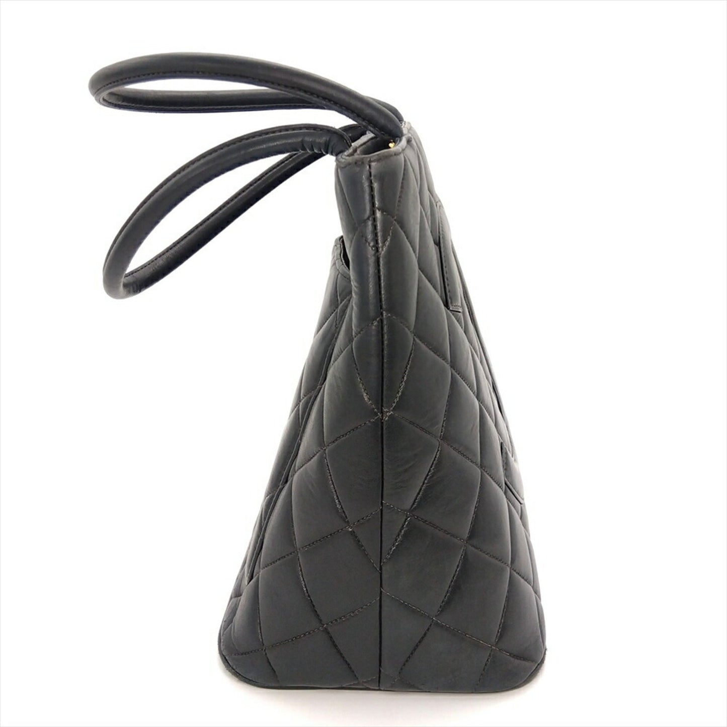 Chanel Medaillon, Black, Leather, handbag