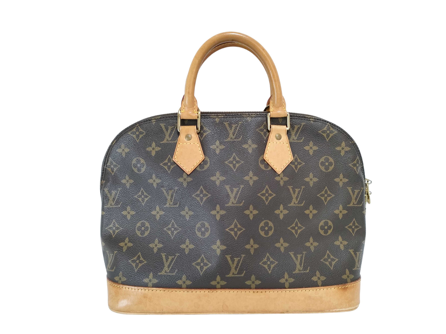 Louis Vuitton Alma, Brown, Canvas, handbag