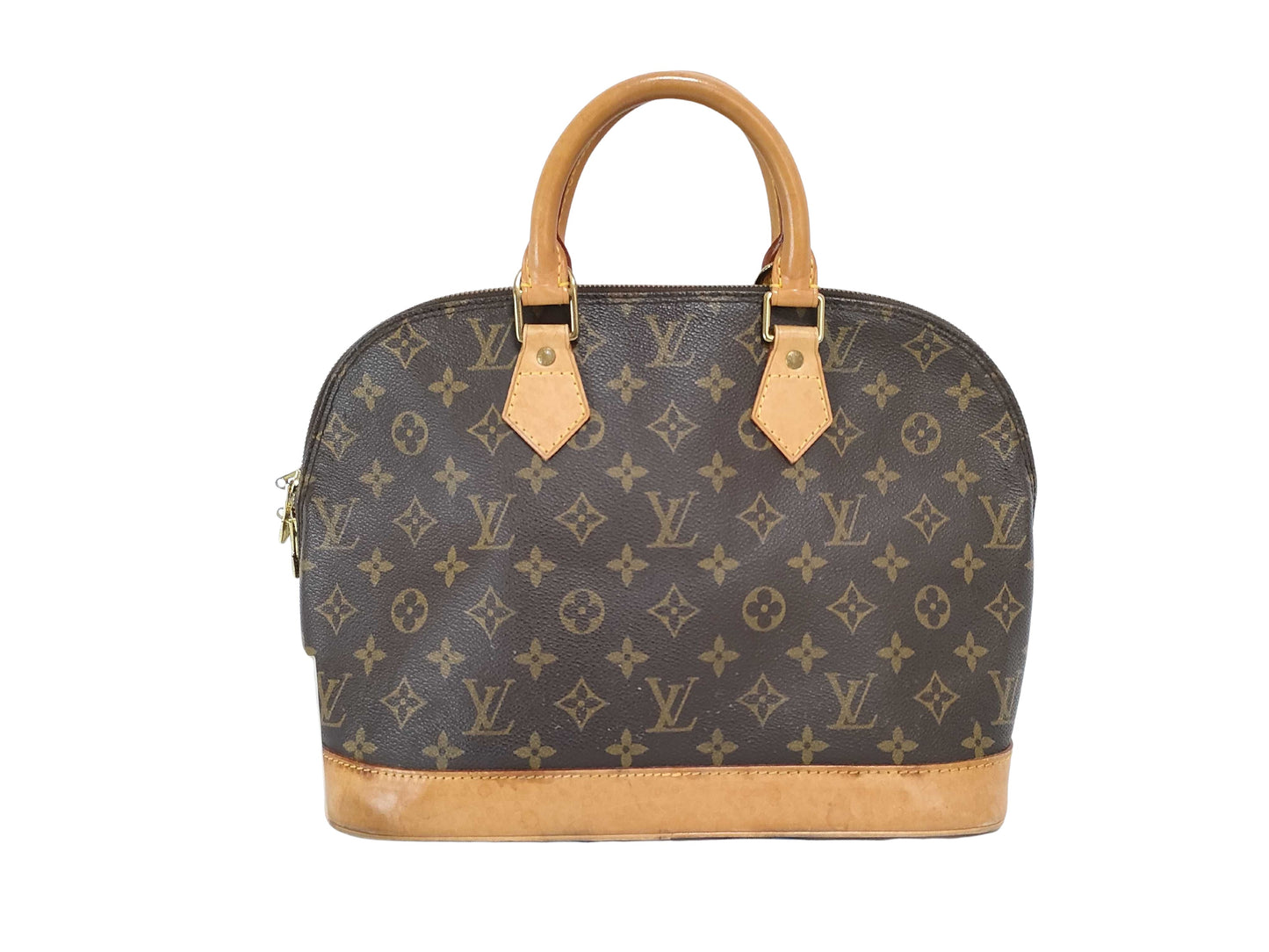 Louis Vuitton Alma, Brown, Canvas, handbag