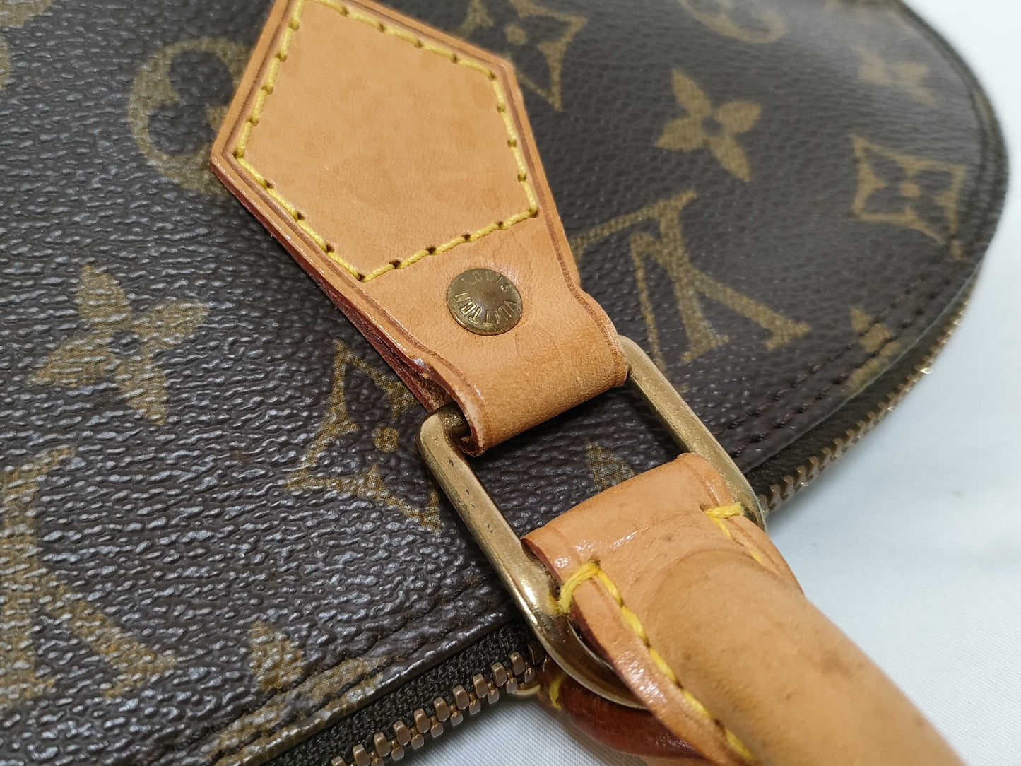 Louis Vuitton Alma, Brown, Canvas, handbag