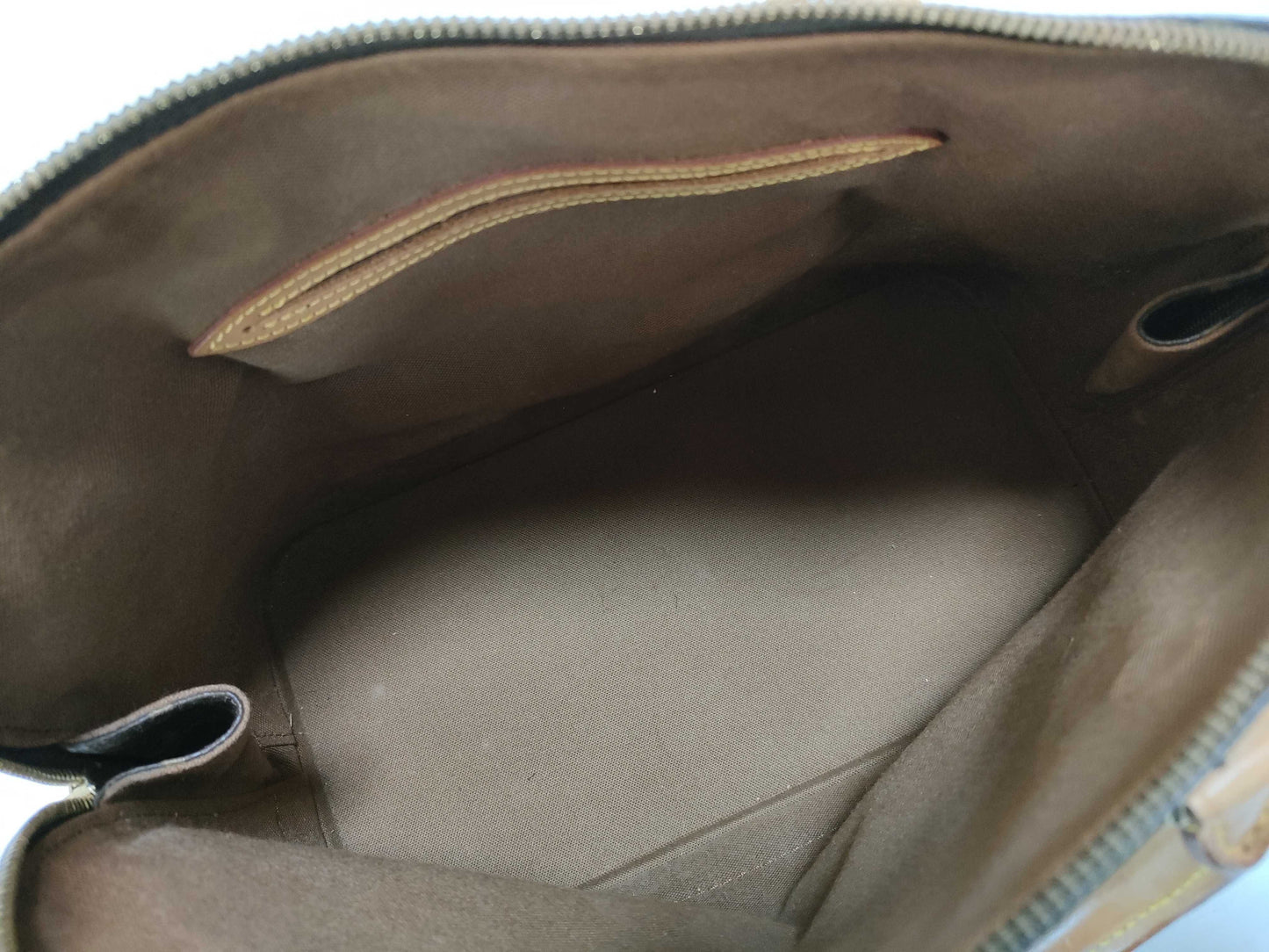 Louis Vuitton Alma, Brown, Canvas, handbag